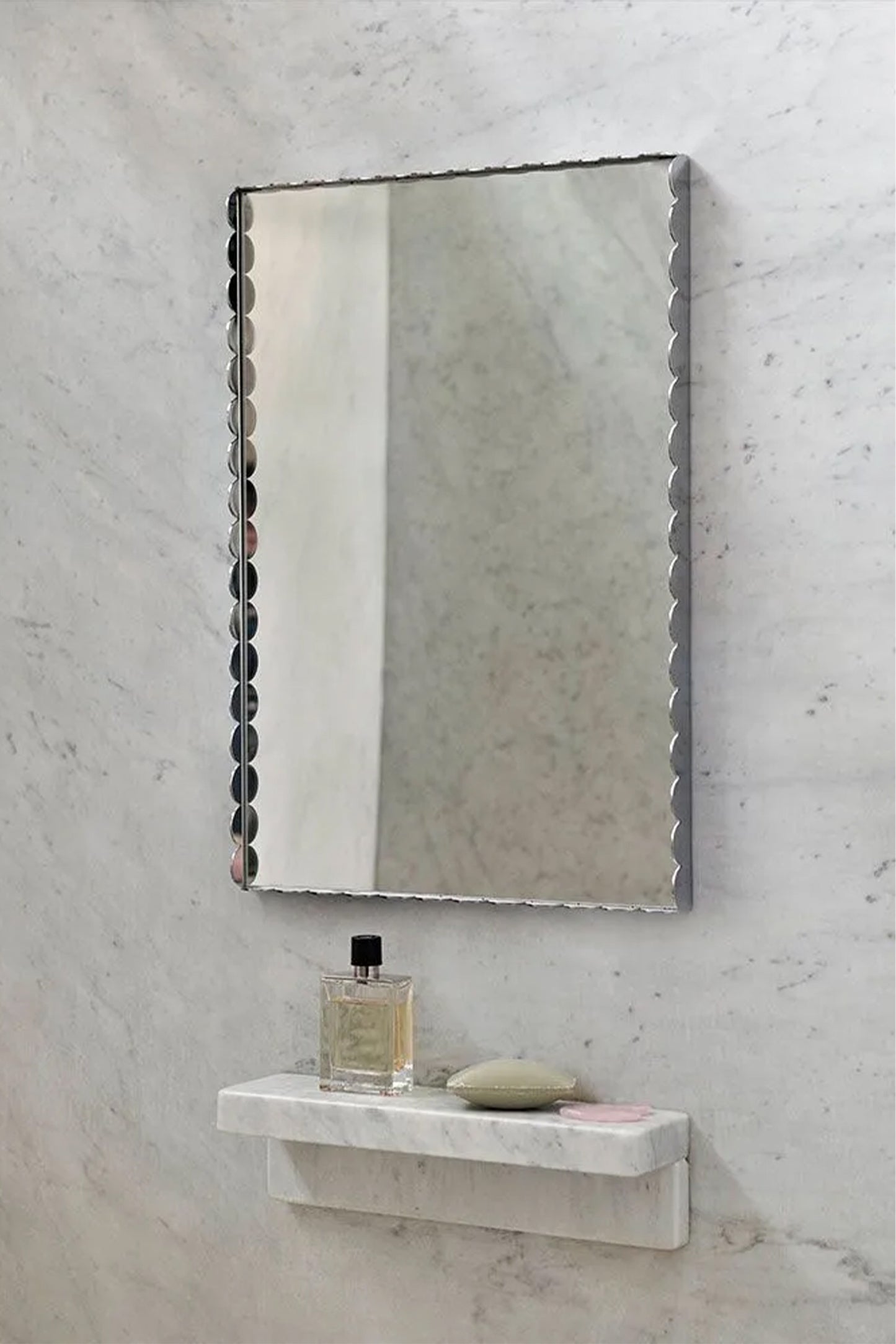 Arcs Wall Mirror Rectangle Mirrored 61 x 43cm