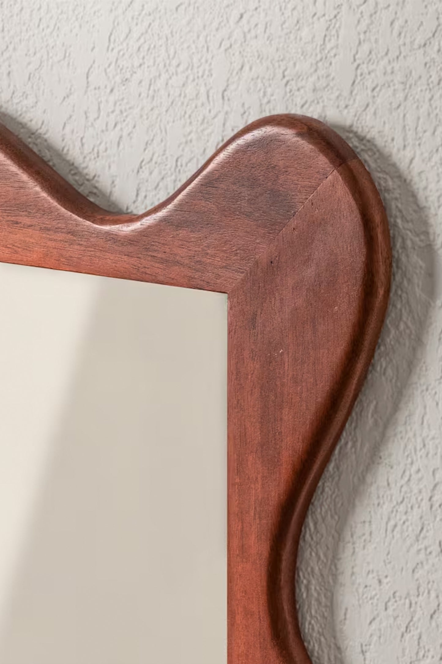 Wavy Wooden Mirror