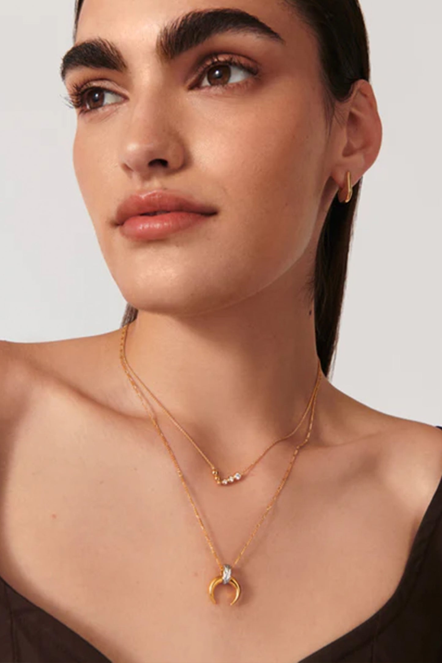 Beaded Stone Pendant Necklace