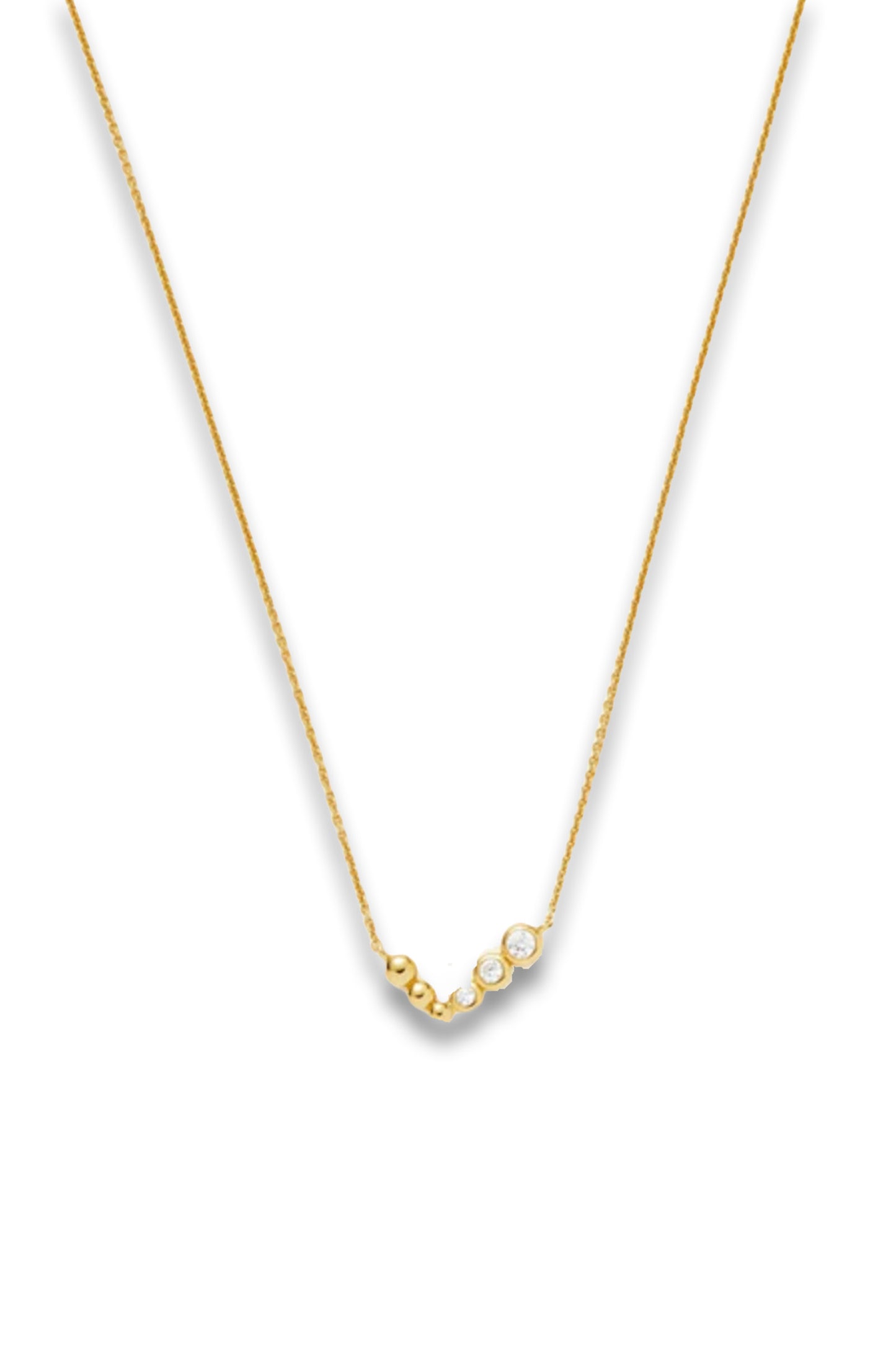 Beaded Stone Pendant Necklace