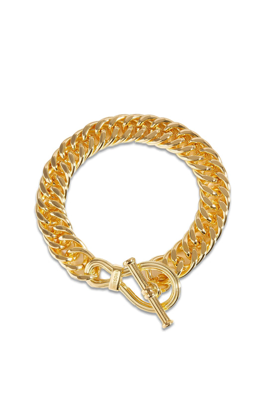 Ridge T-bar Chain Bracelet