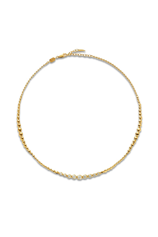 Articulated Reversible Beaded Stone Choker