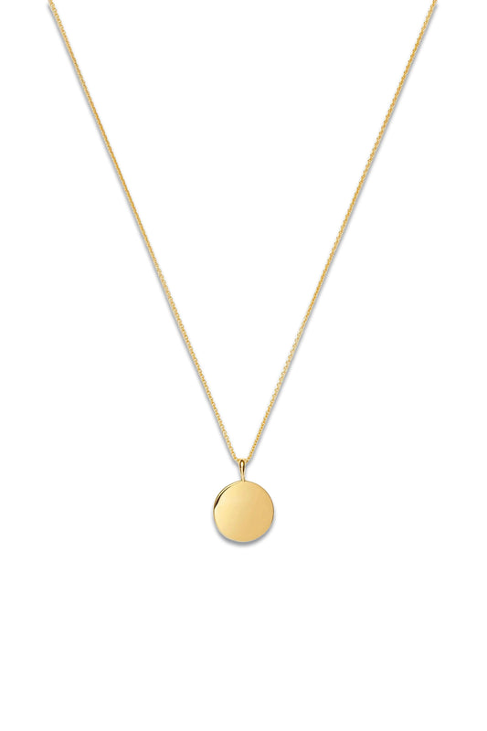 Engravable Round Necklace