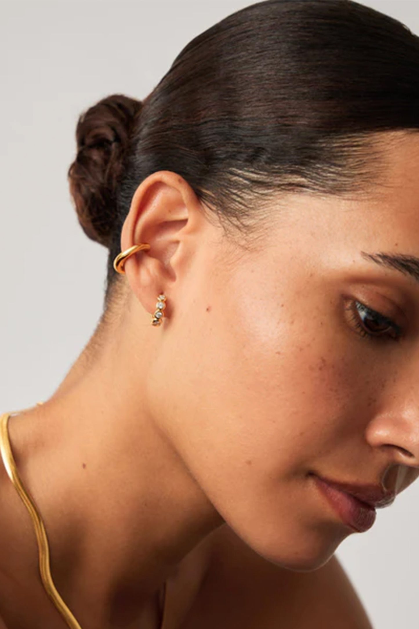 Tennis Small Hoop Earrings