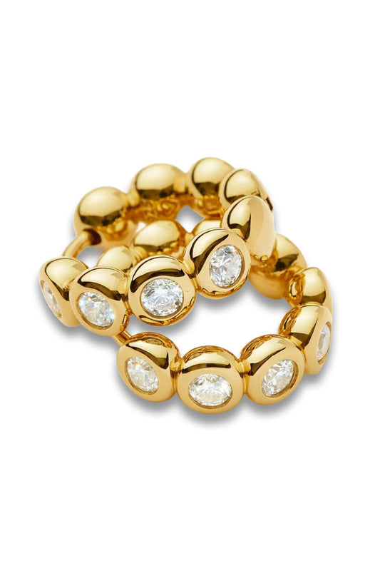 Tennis Small Hoop Earrings