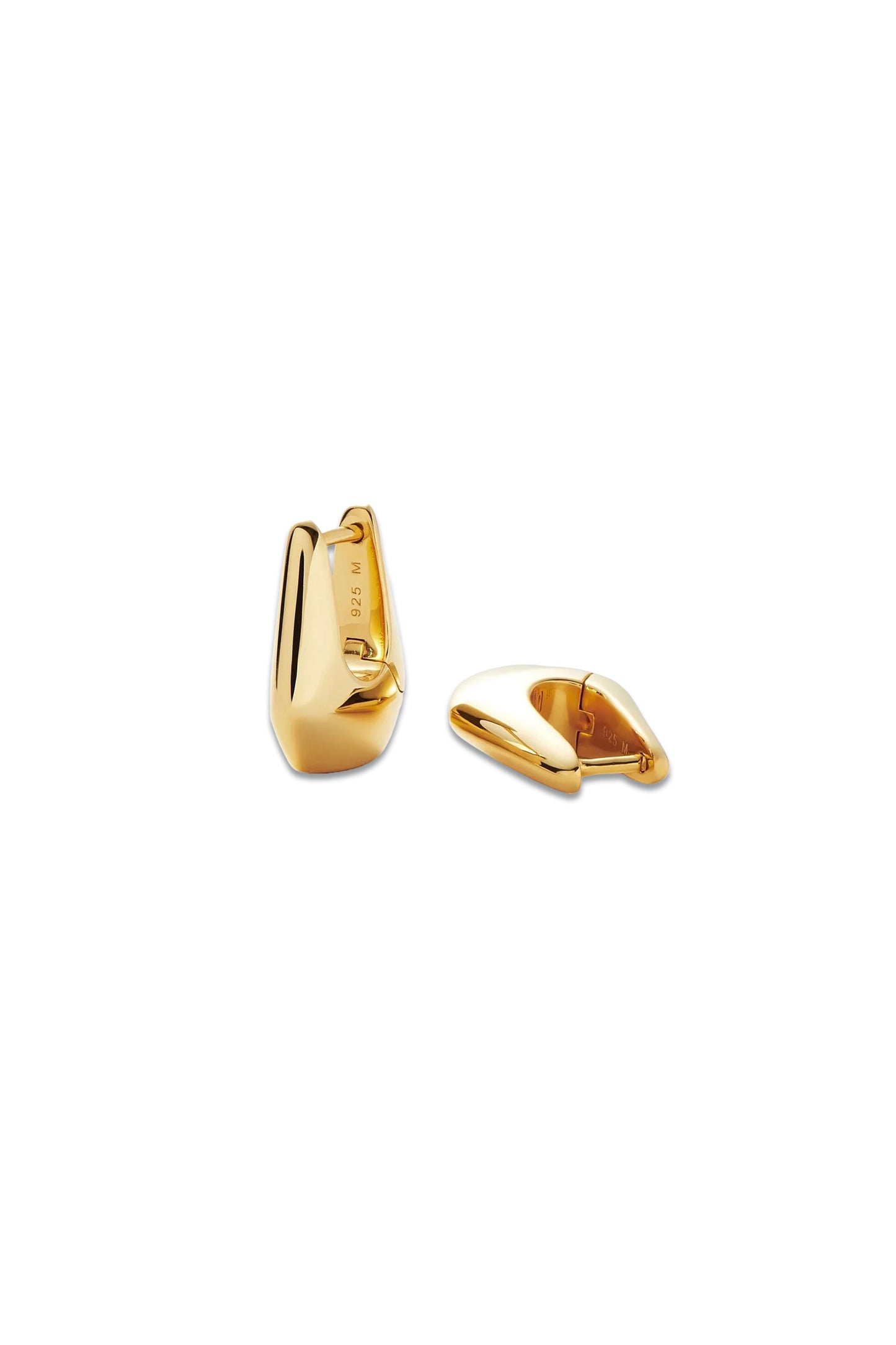 Lucy Williams Gold Arco Small Hoop Earrings