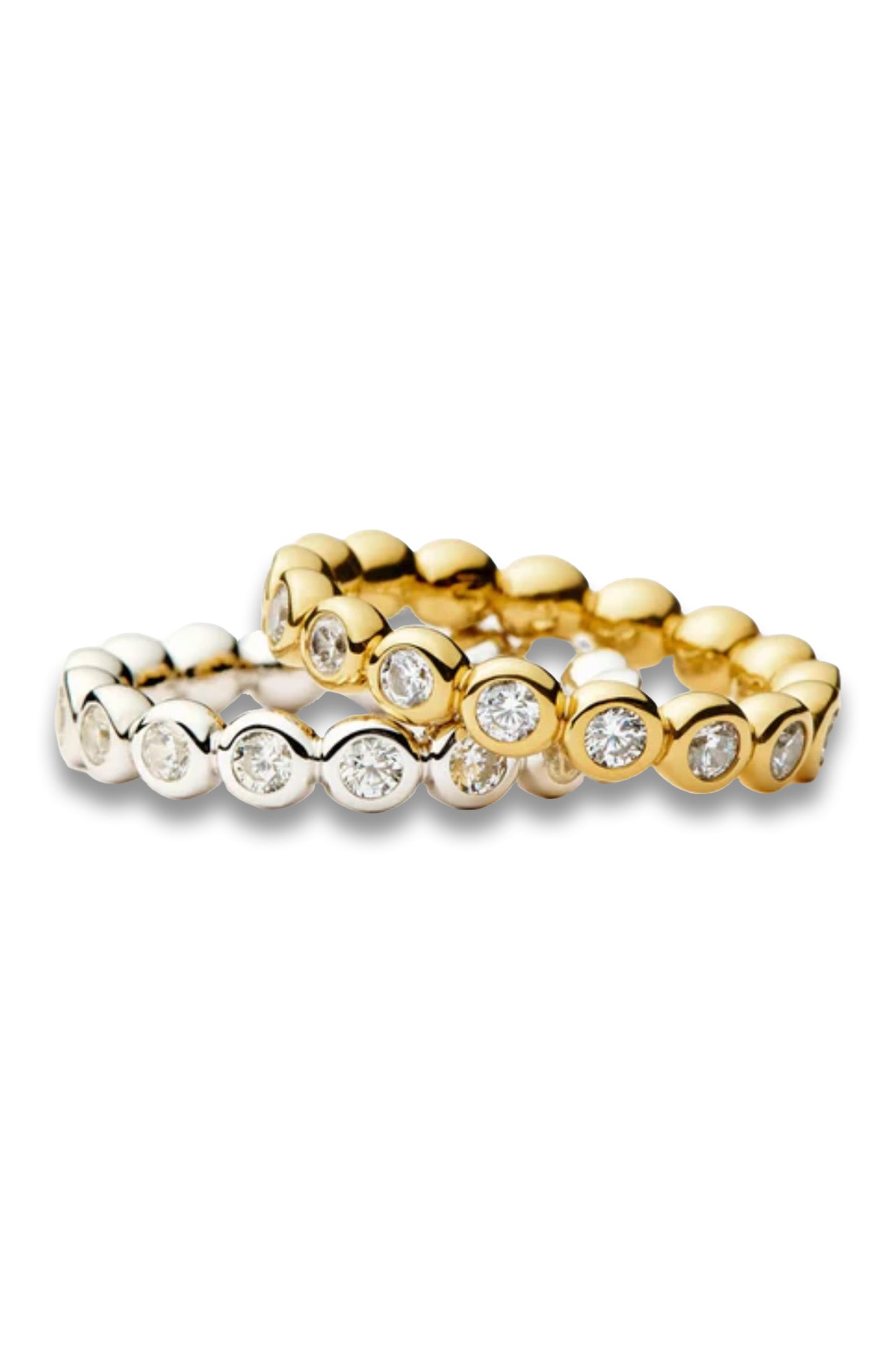 Tennis Eternity Stacking Ring Set