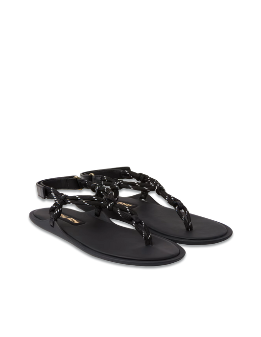Riviere Cord & Leather Sandals