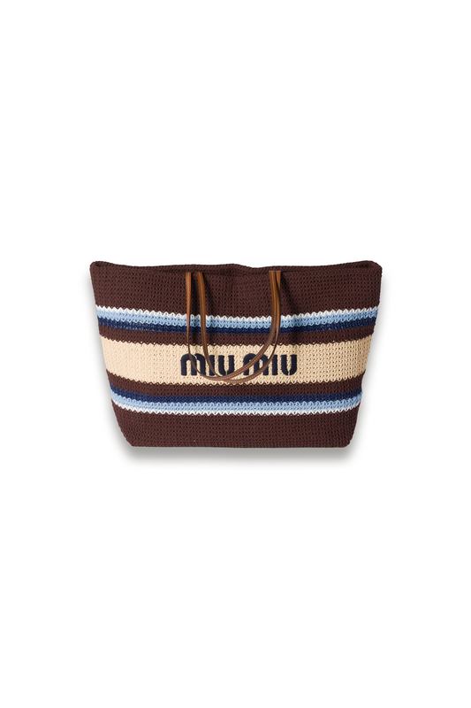 Raffia-effect Woven Tote Bag