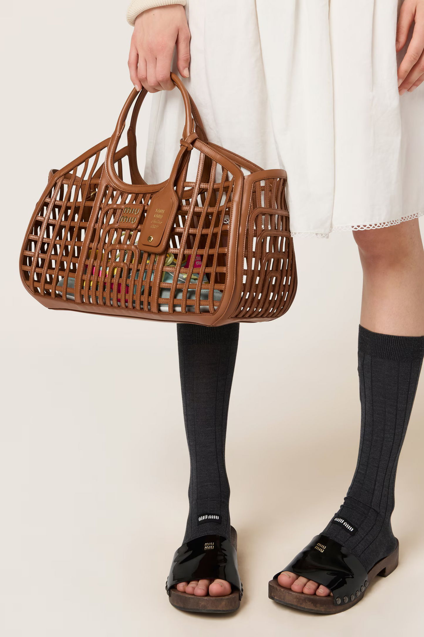Leather Basket
