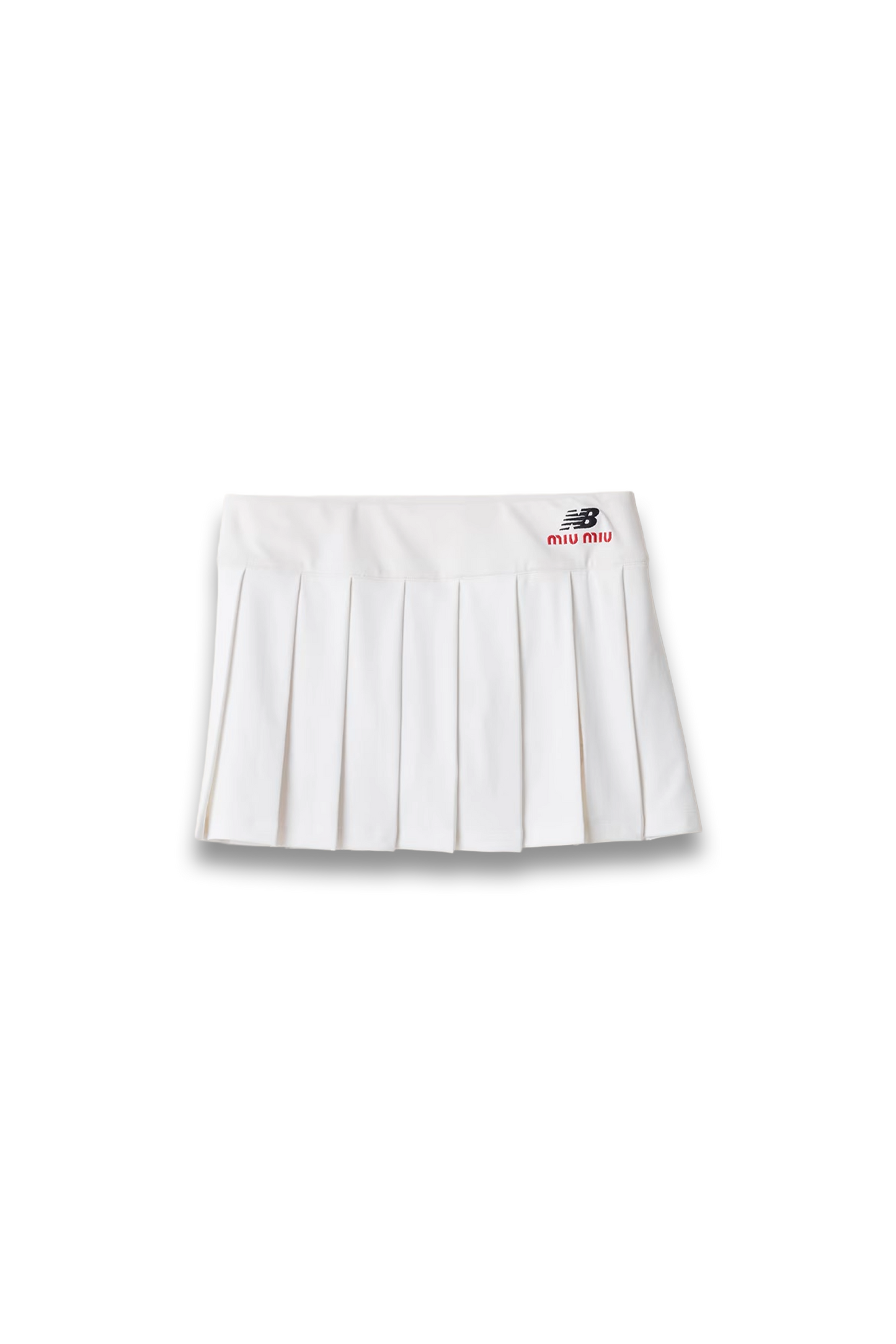 Pleated Stretch Jersey Skirt