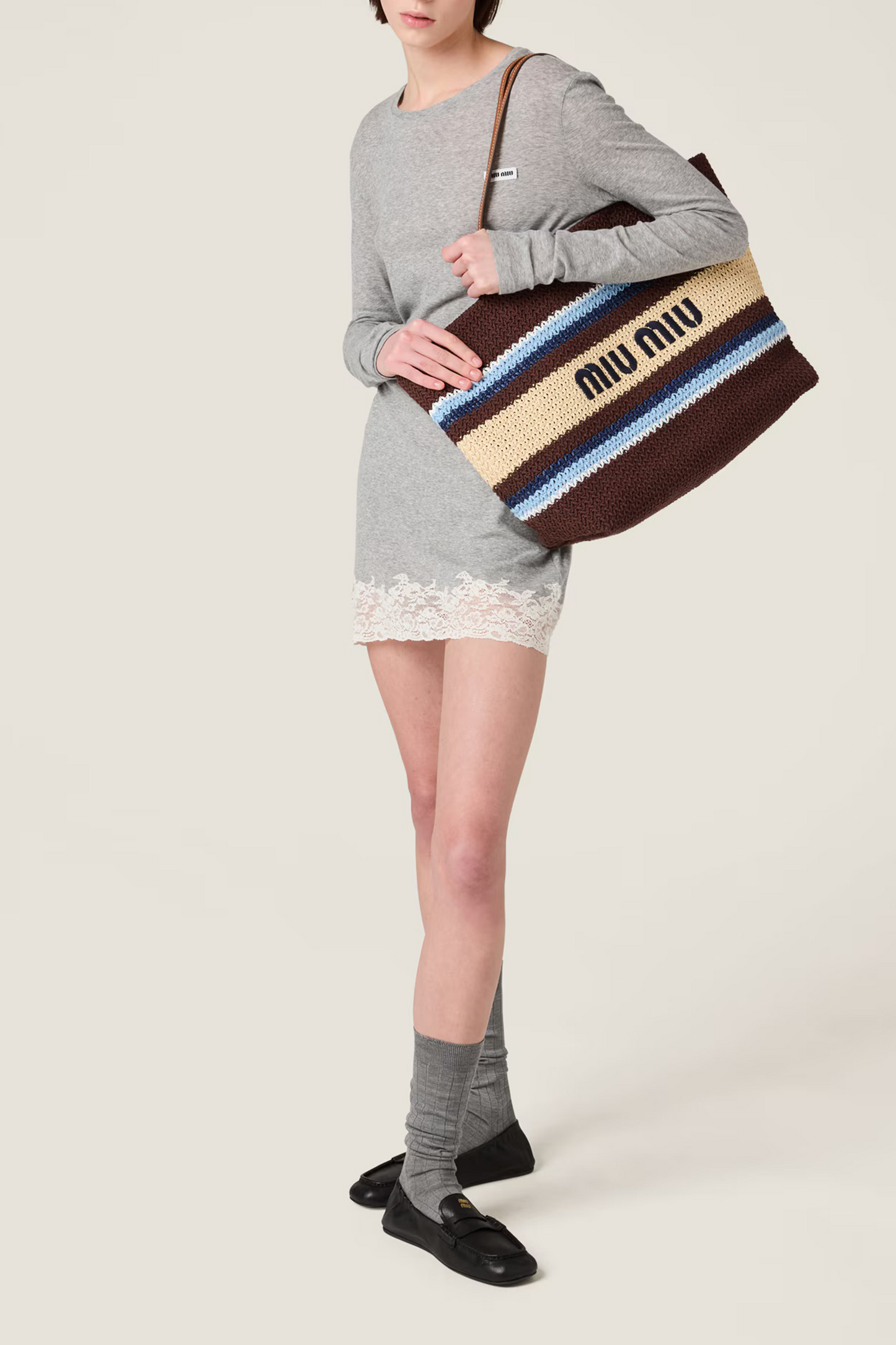 Raffia-effect Woven Tote Bag