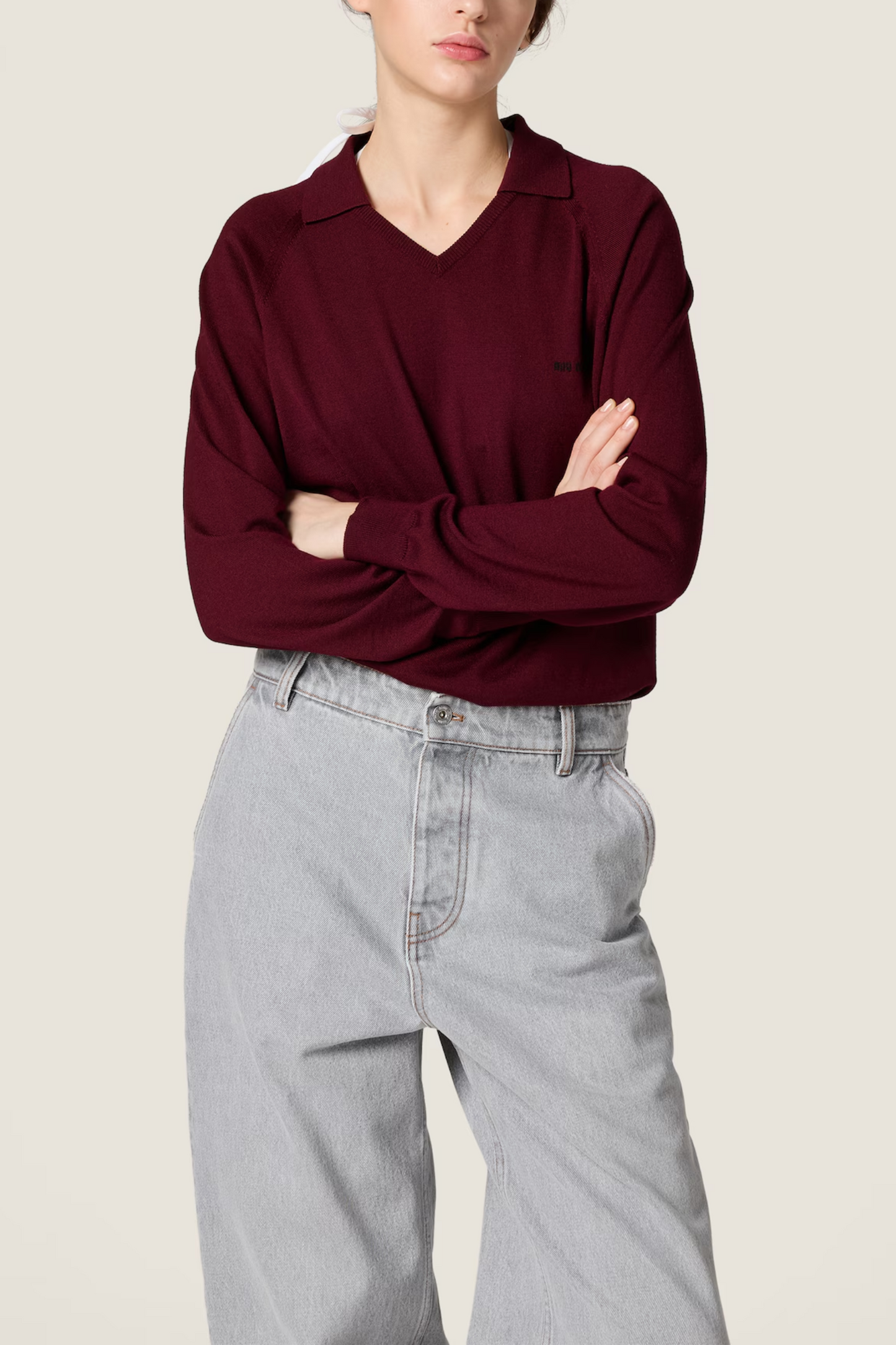 Wool Polo Sweater