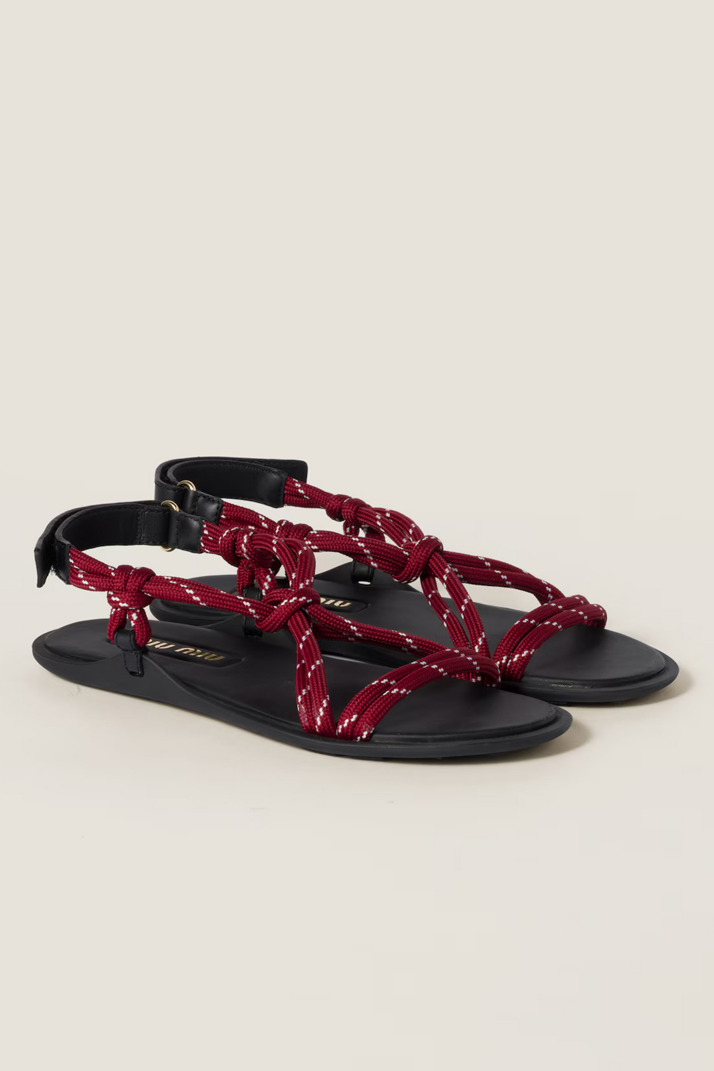 Riviere Cord and Leather Sandals