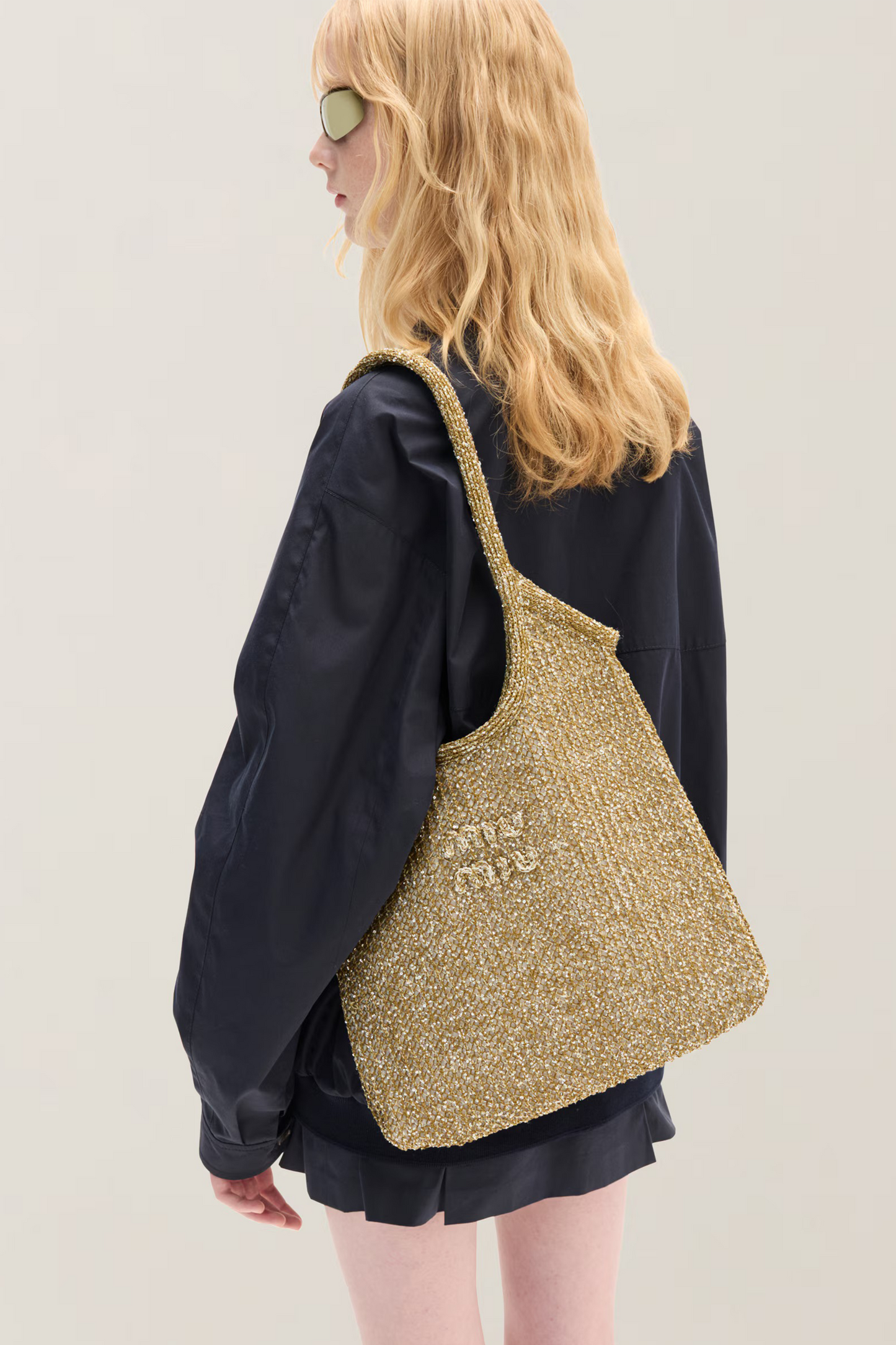 Ivy Sequin Mesh Bag