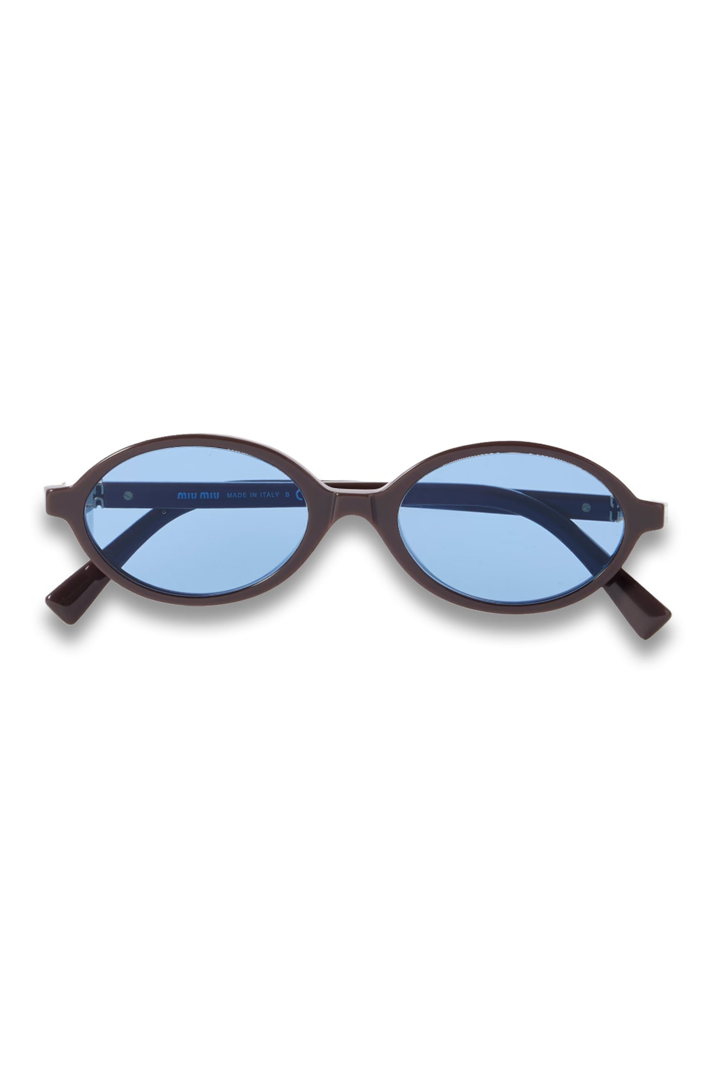 Oval-frame Acetate Sunglasses