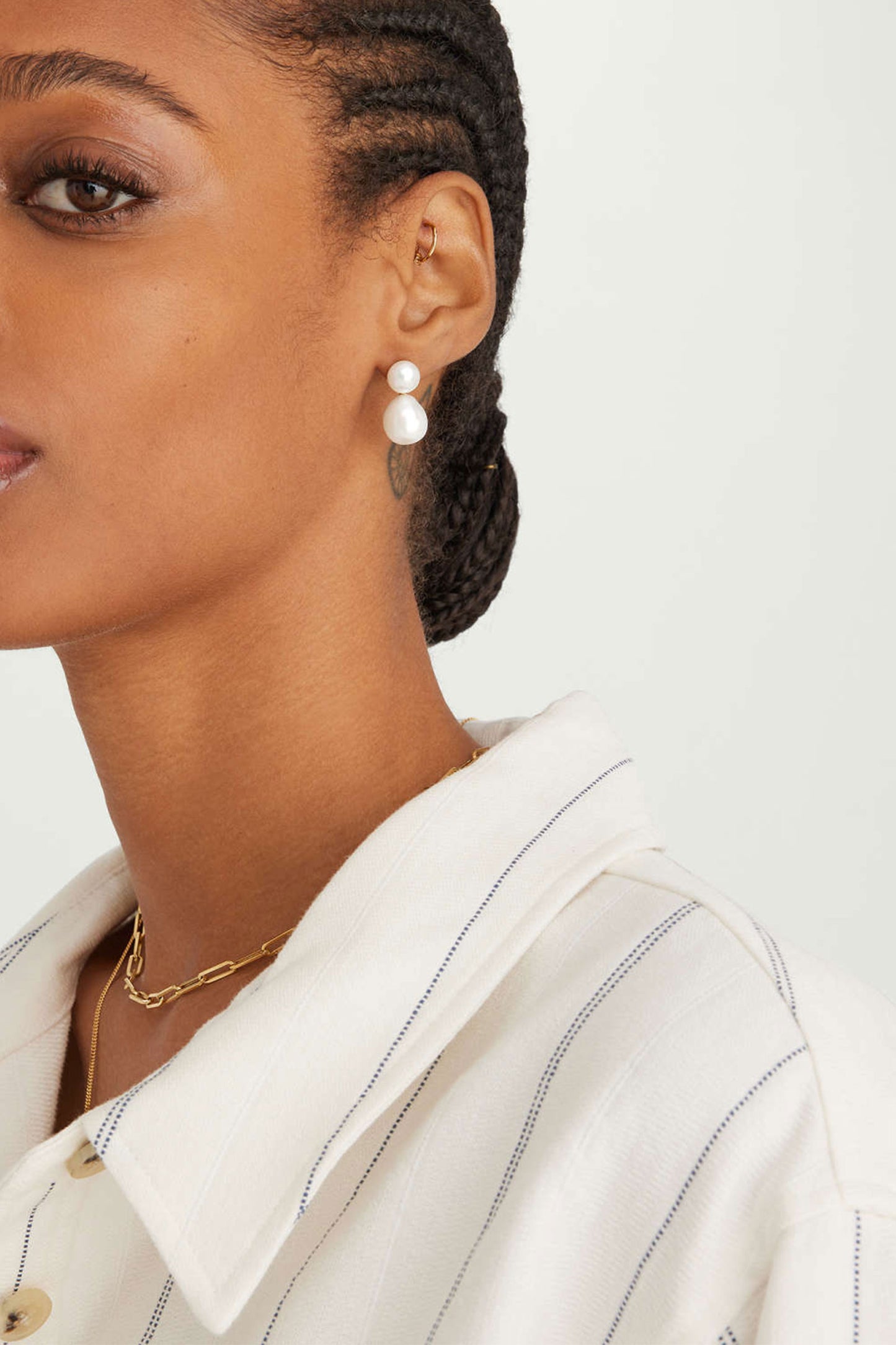 Bold Pearl Drop Earrings