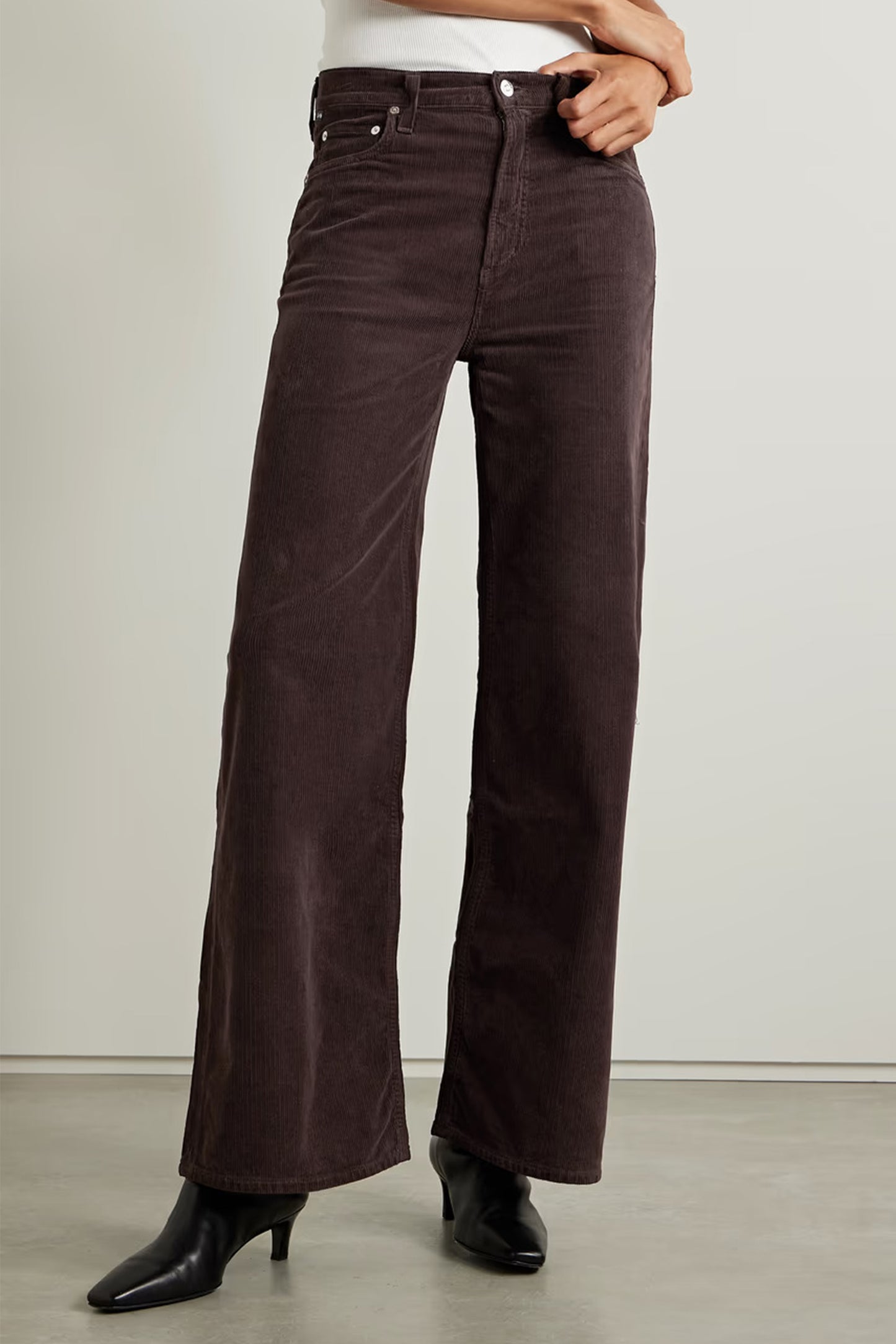 Paloma Cotton-blend Corduroy Wide-leg Pants