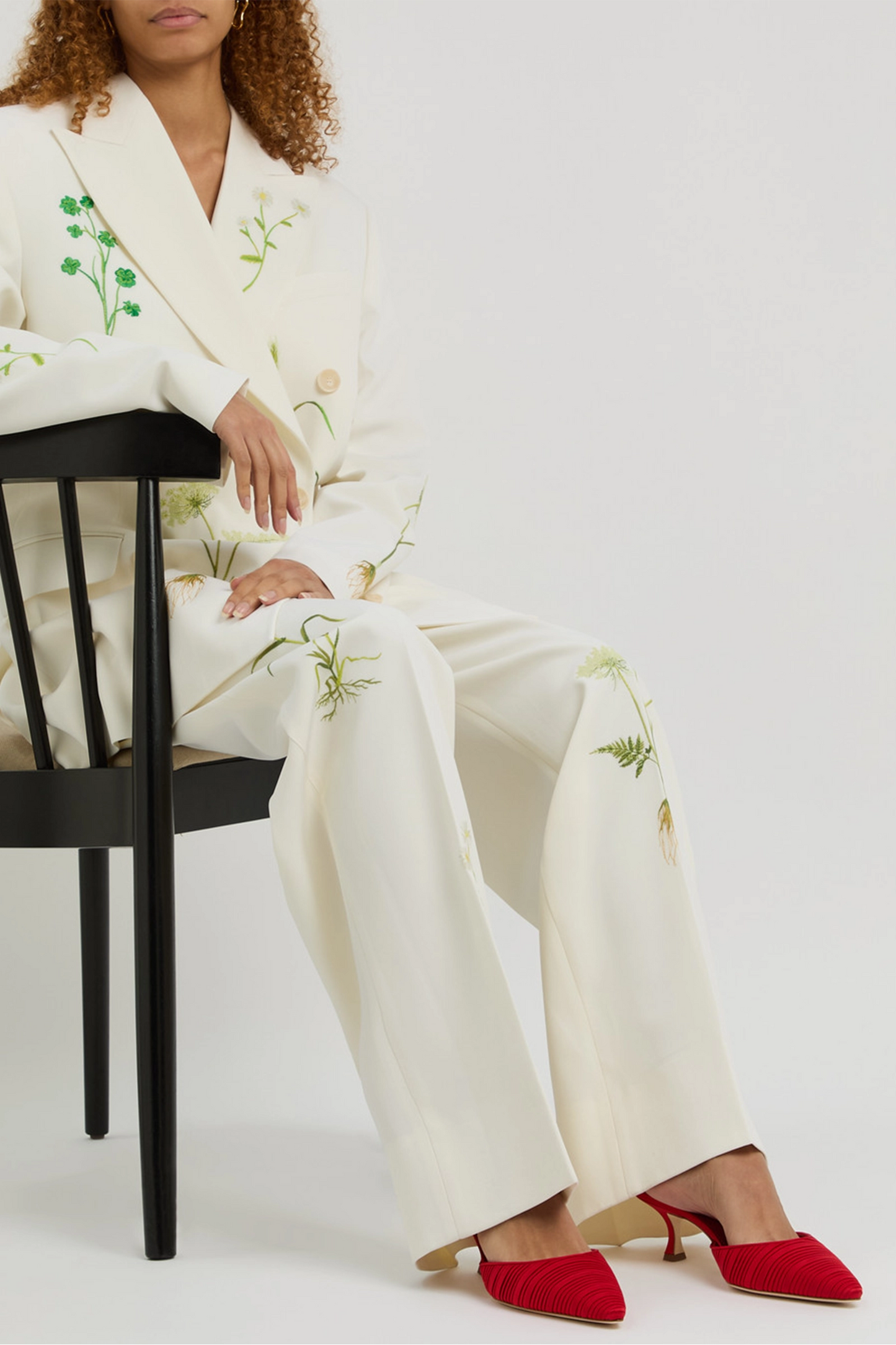 Carolyne 50 Pleated Satin Mules