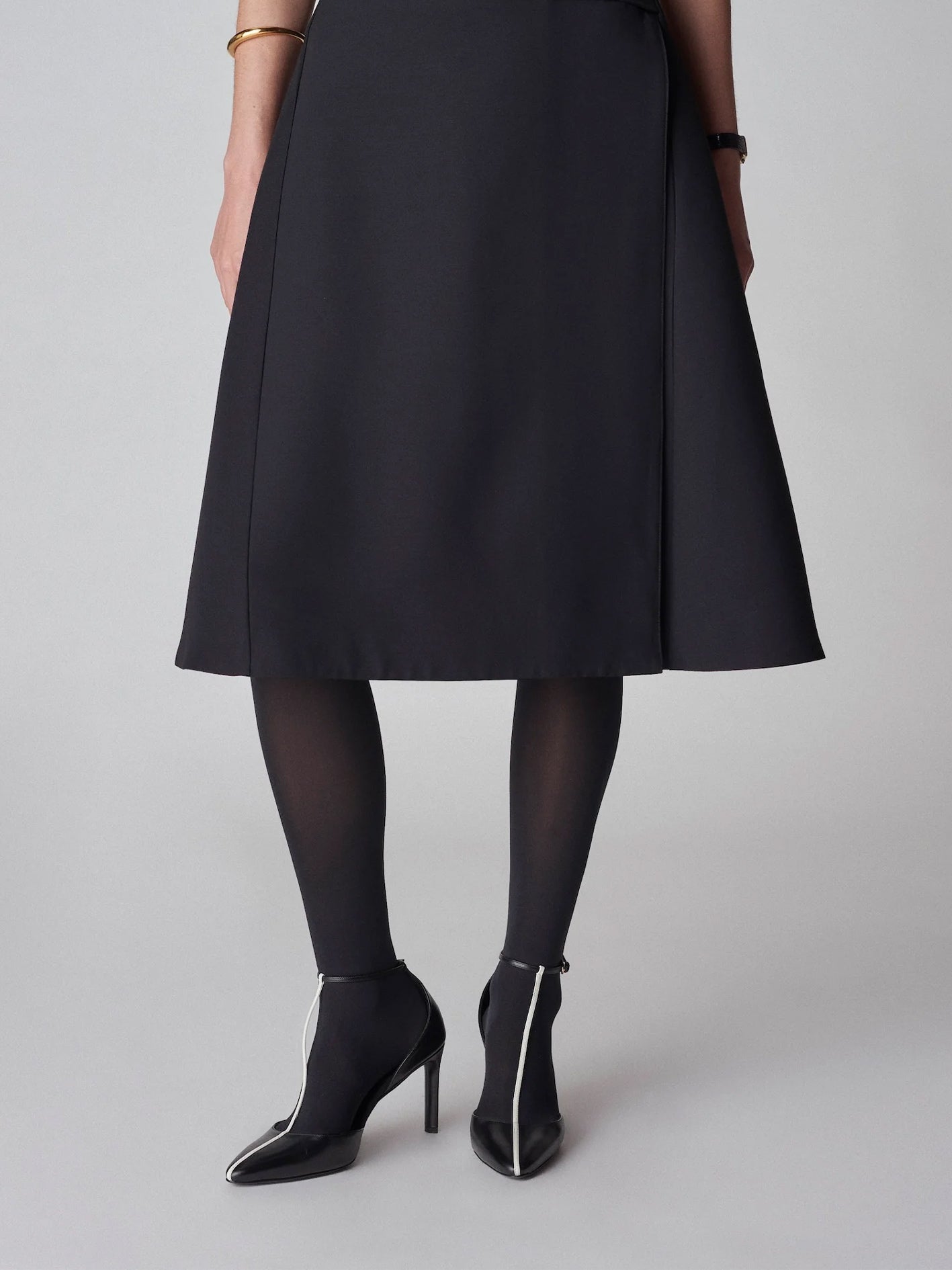 T-Strap D'orsay Heel in Leather