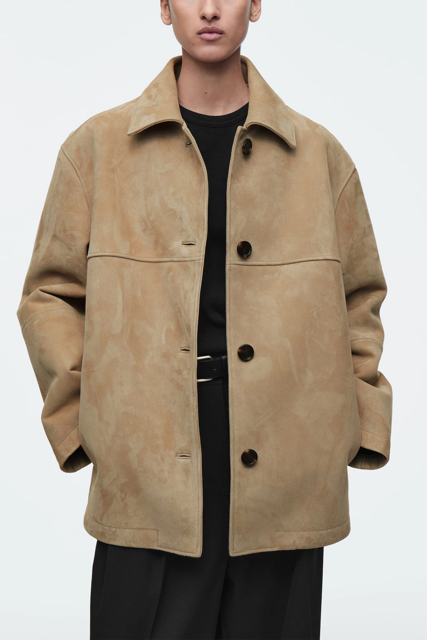 Collared Suede Jacket