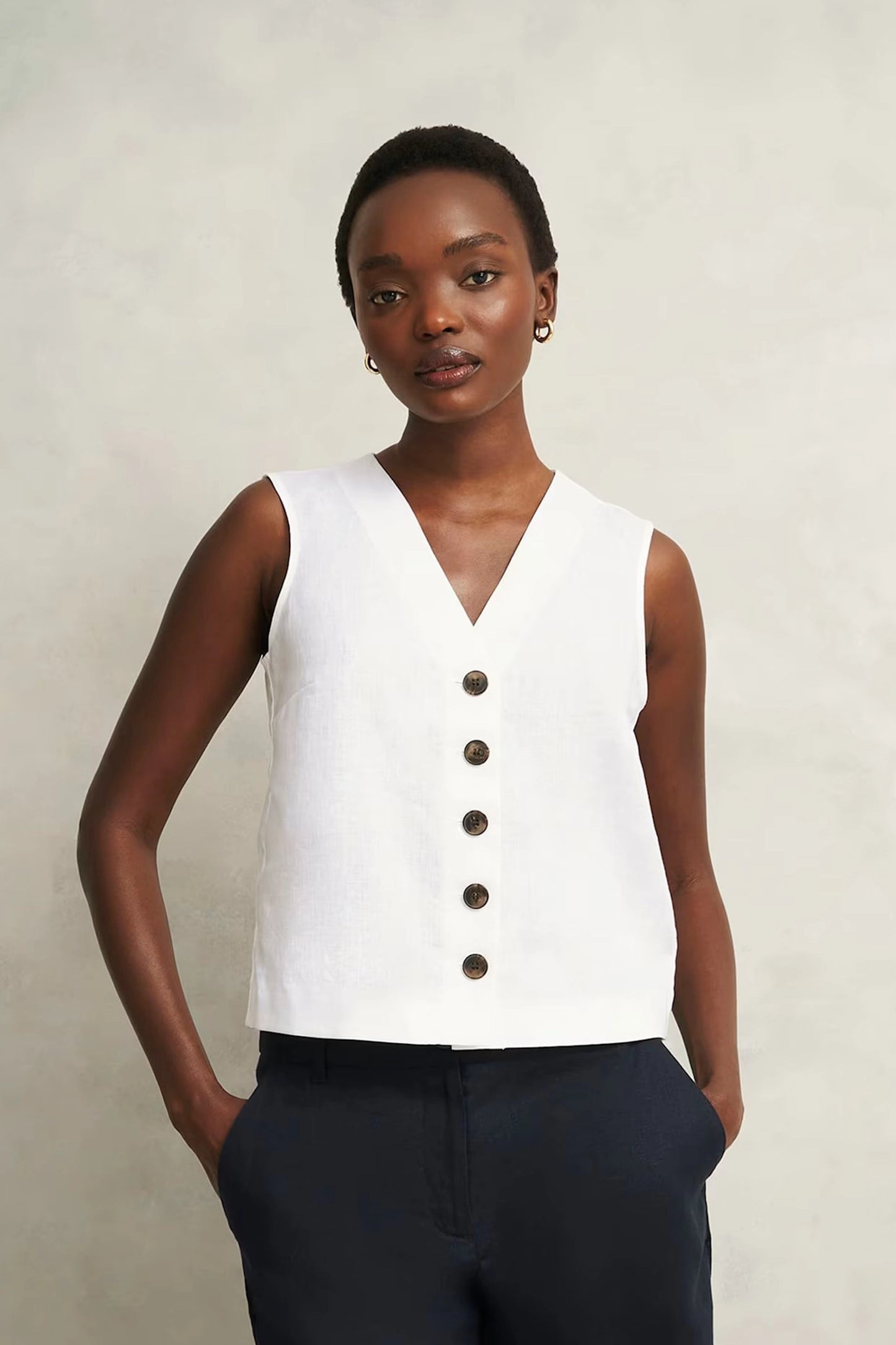 Kaylee Linen Top