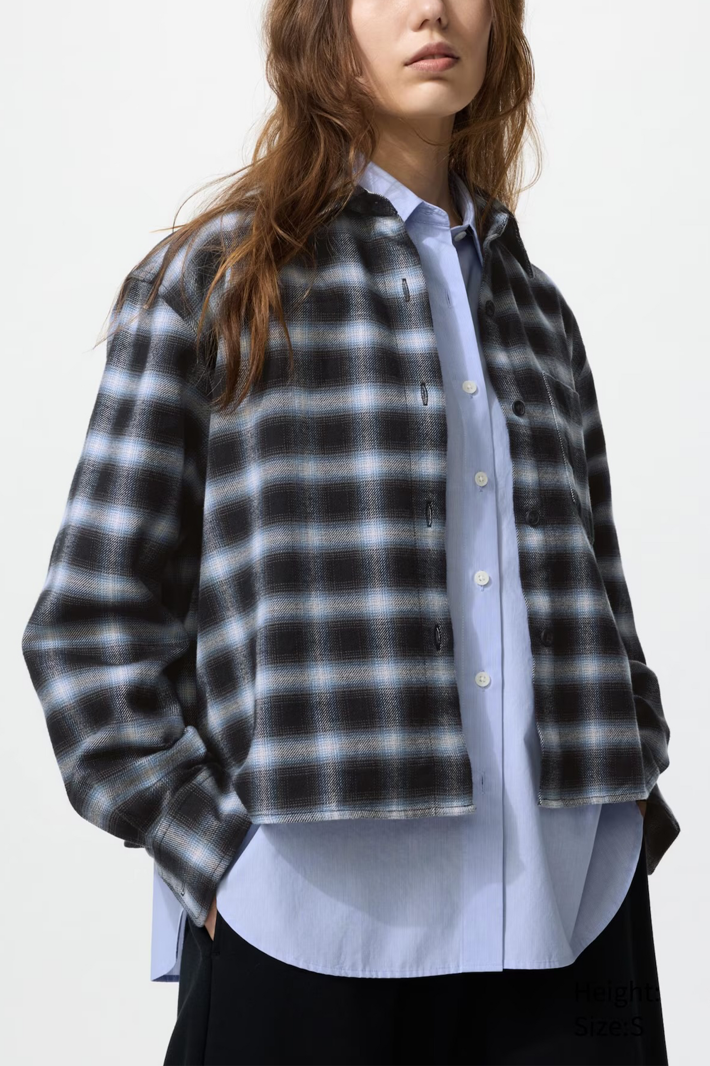 Flannel Boxy Shirt (Ombre Check)