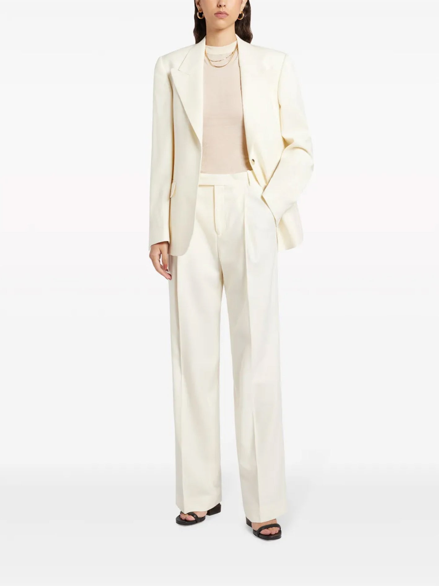 Single-Breasted Wool Blazer