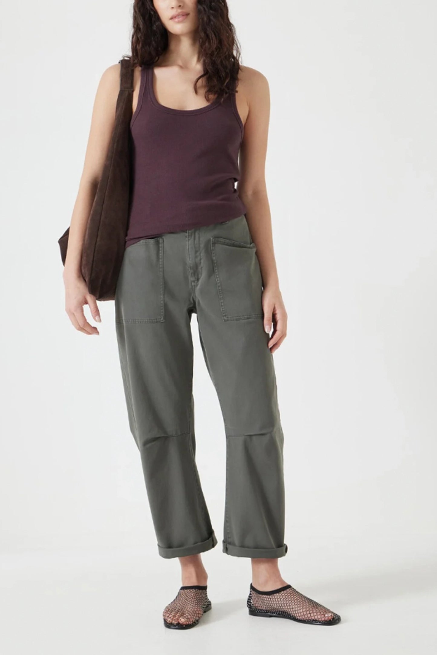 Scoop Neck Ribbed Vest