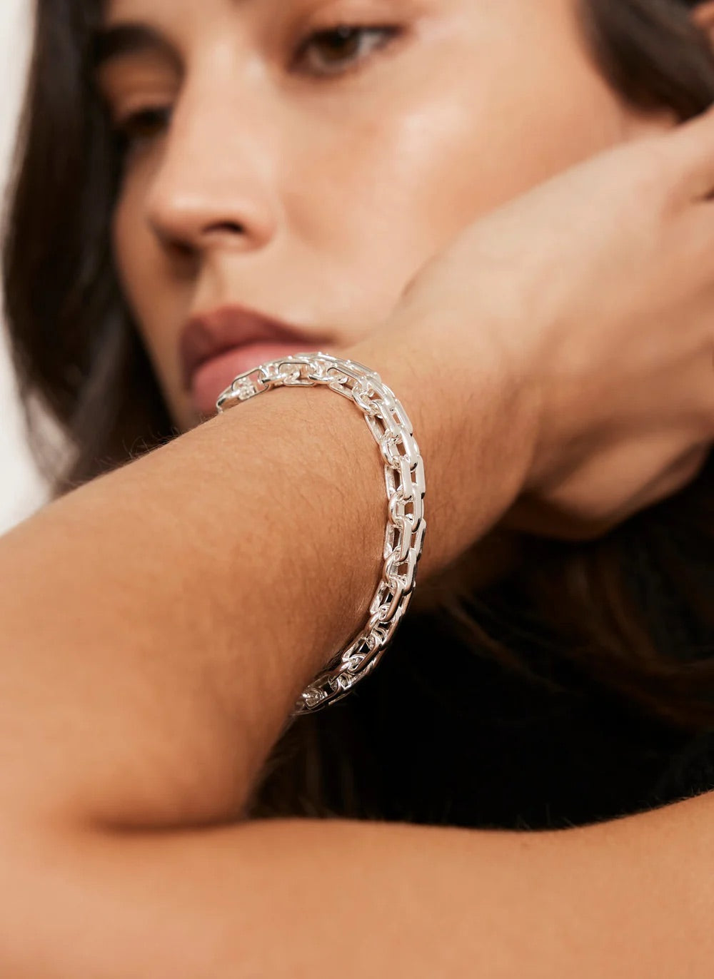 Silver Tone Chain Bracelet