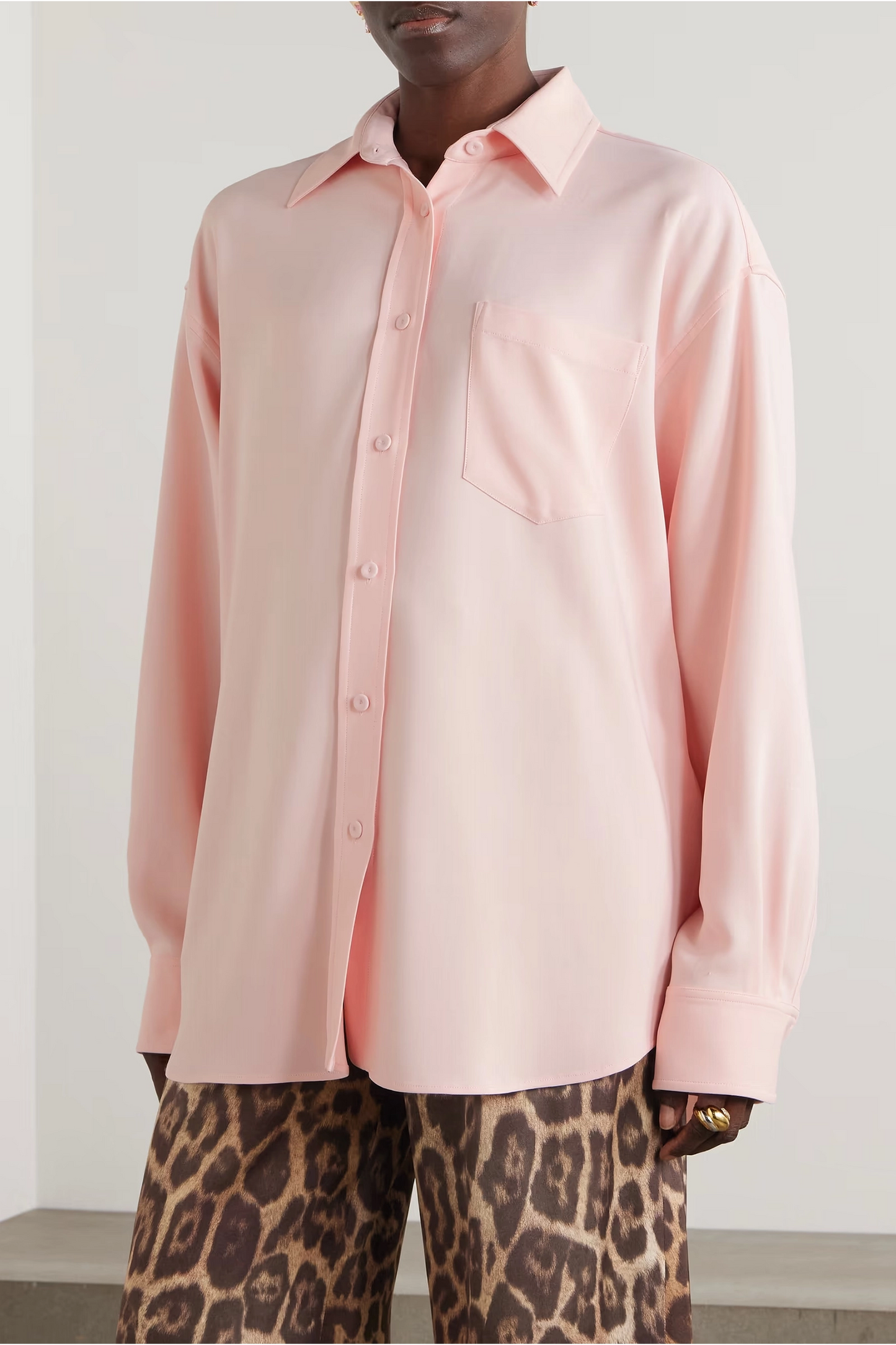 Oversized Crepe Shirt
