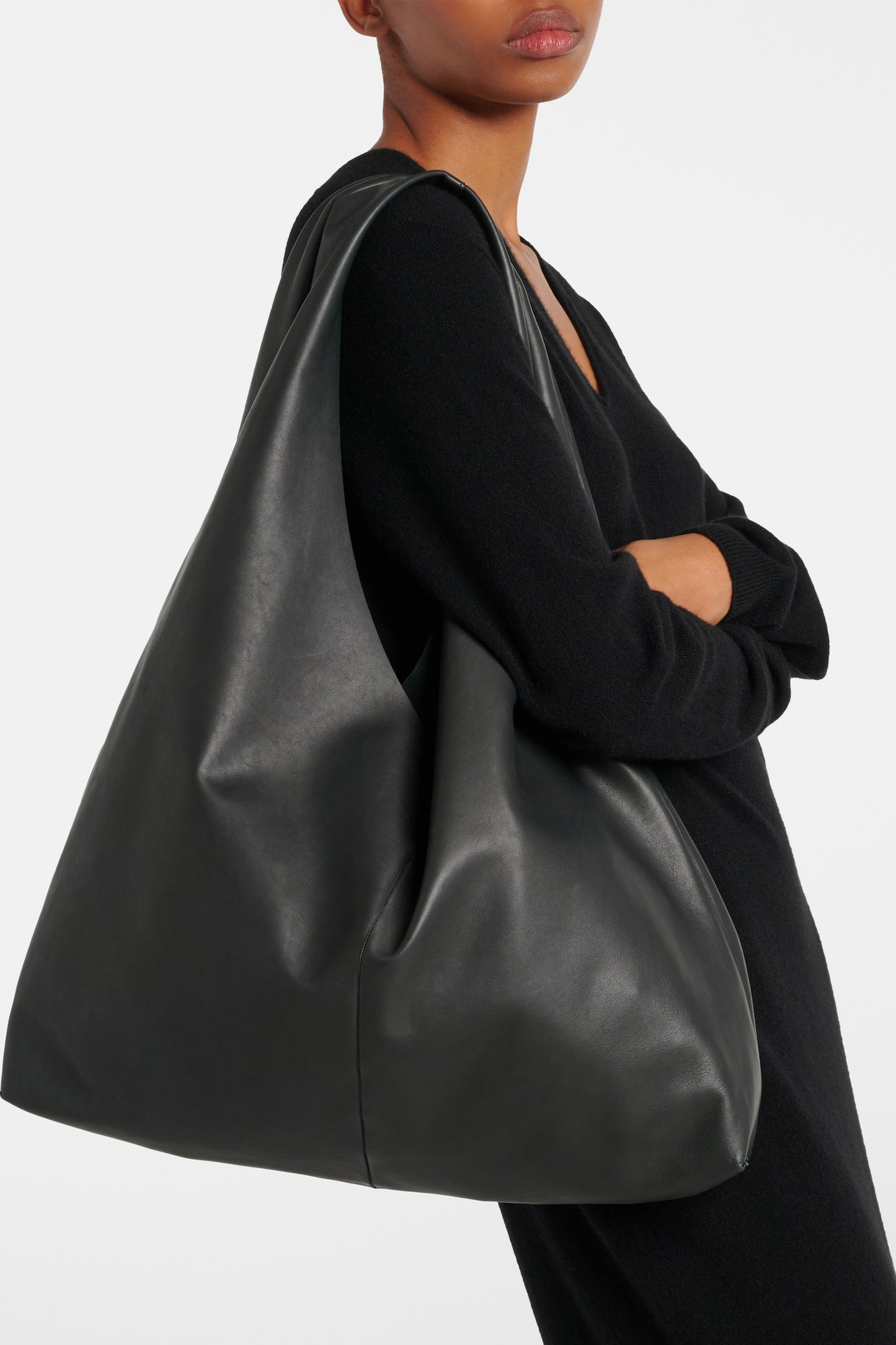 Bindle Medium Leather Tote Bag