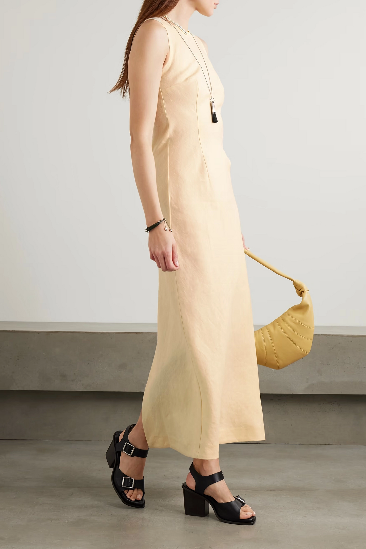 Lydie Linen Maxi Dress