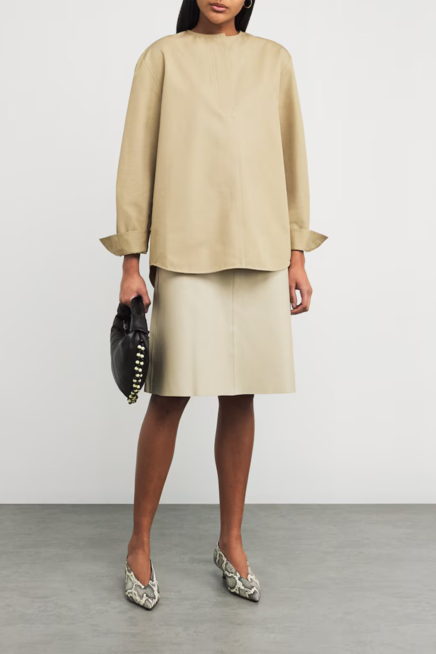 Lambskin Mini Skirt