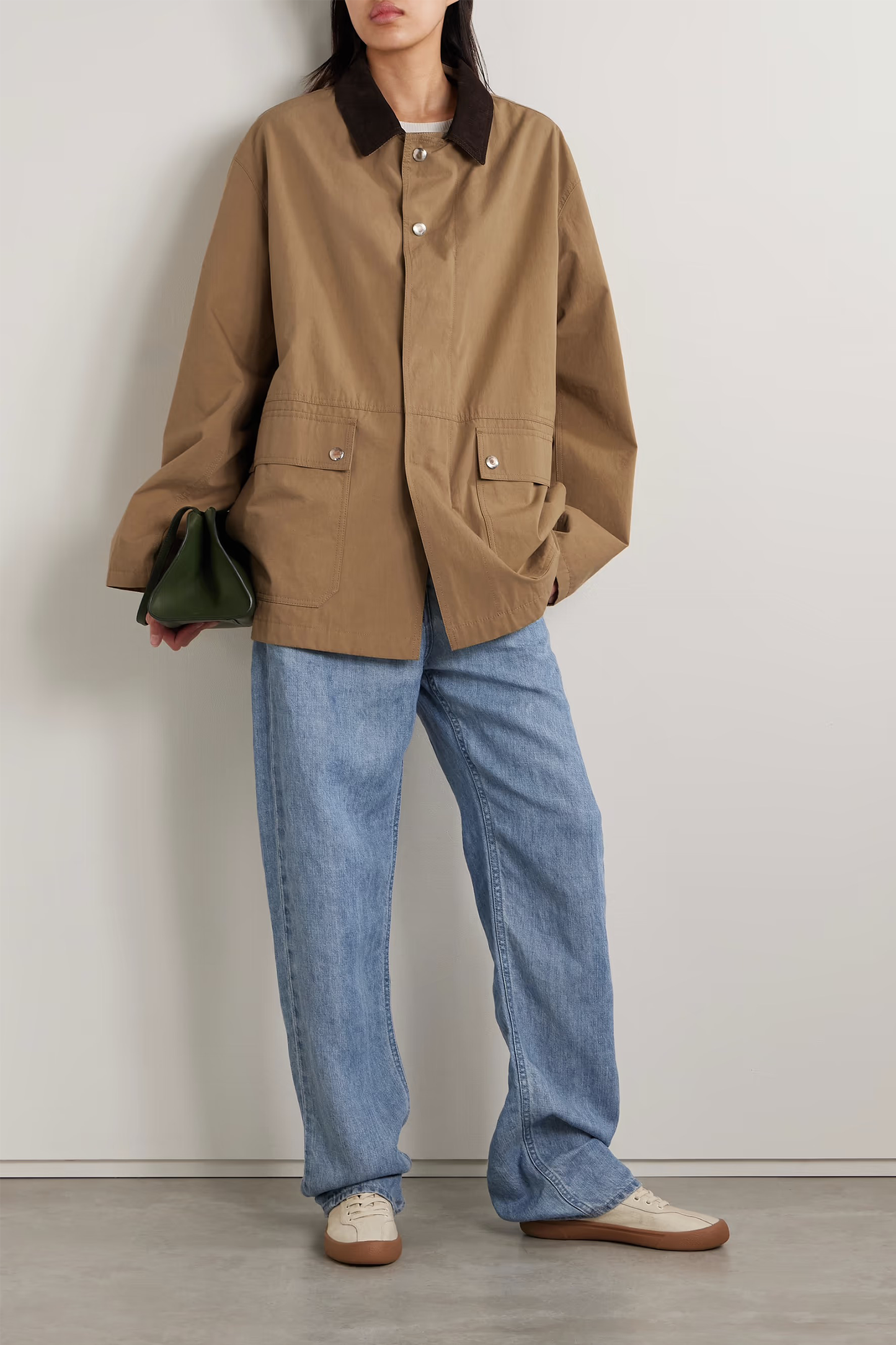 Frank Corduroy-Trimmed Cotton-Canvas Jacket