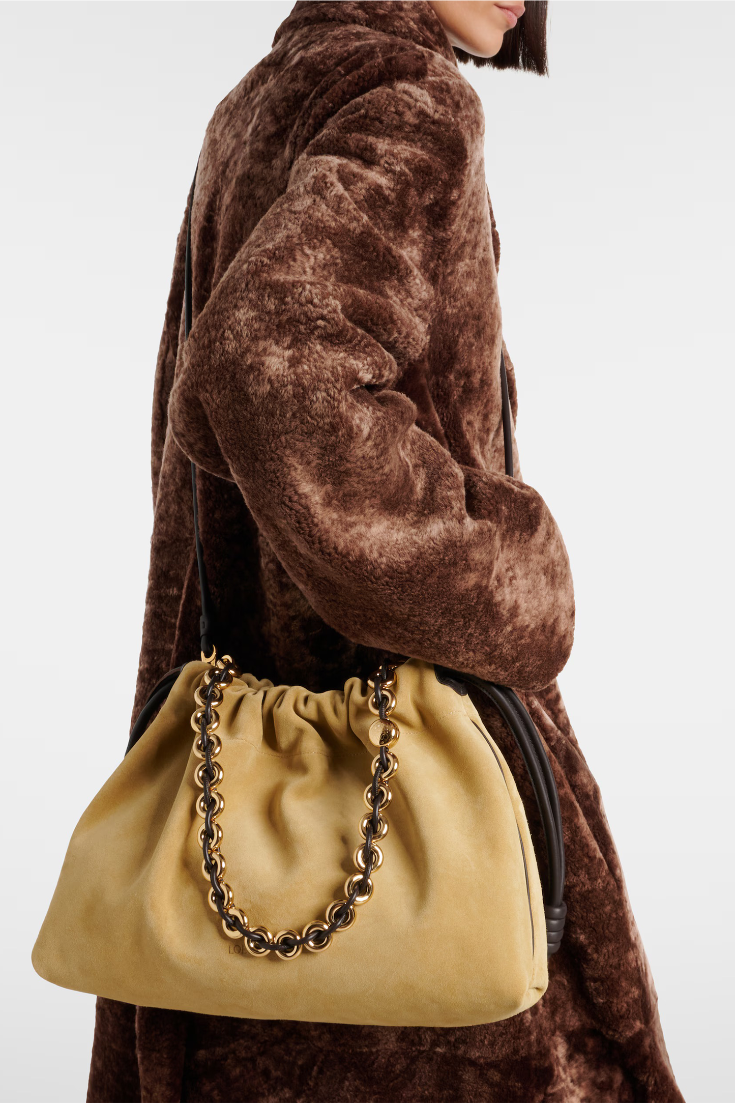 Flamenco Large Suede Clutch