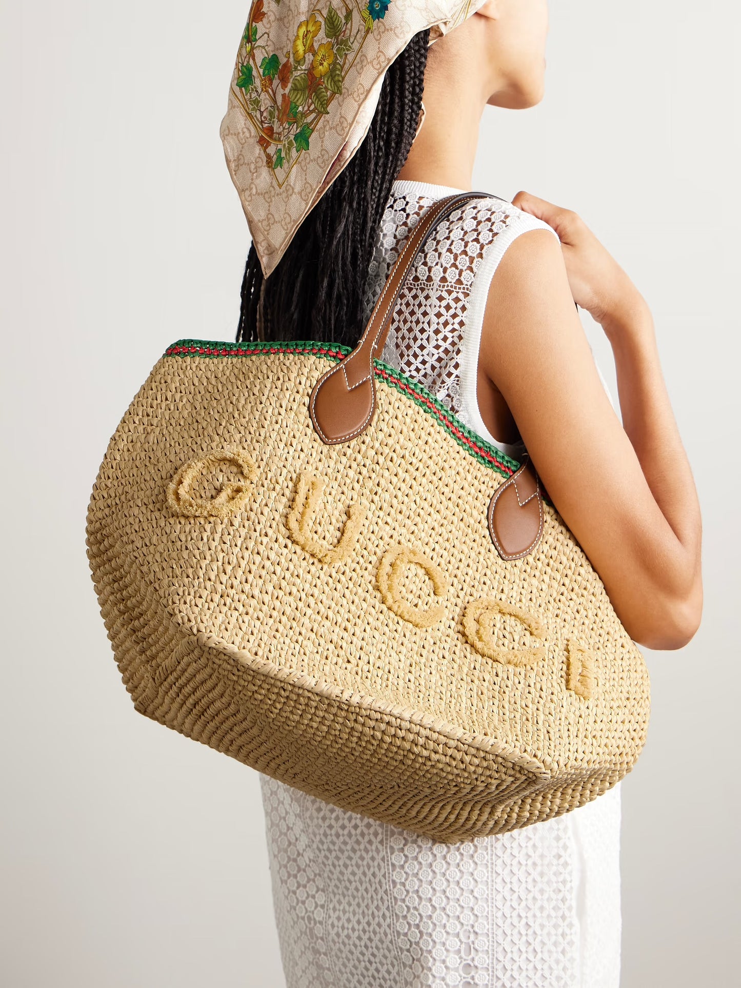 Woven Medium Tote Bag