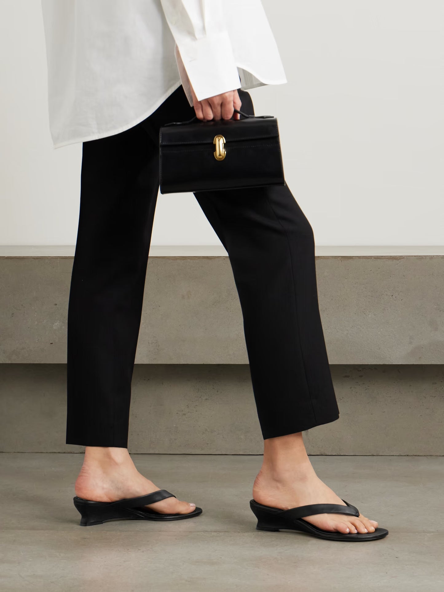 Leather Wedge Sandals