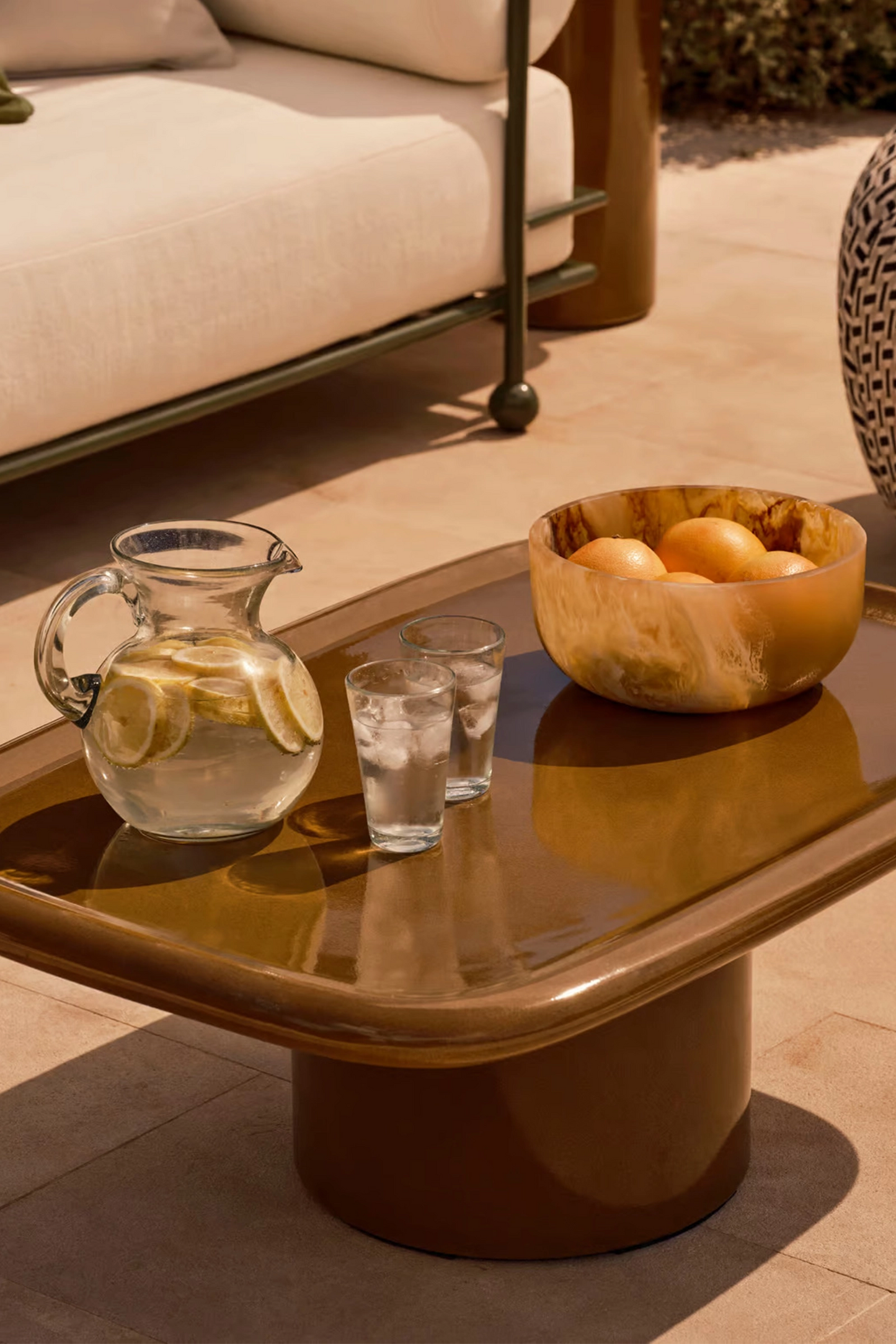 Miller Resin Salad Bowl, Brown