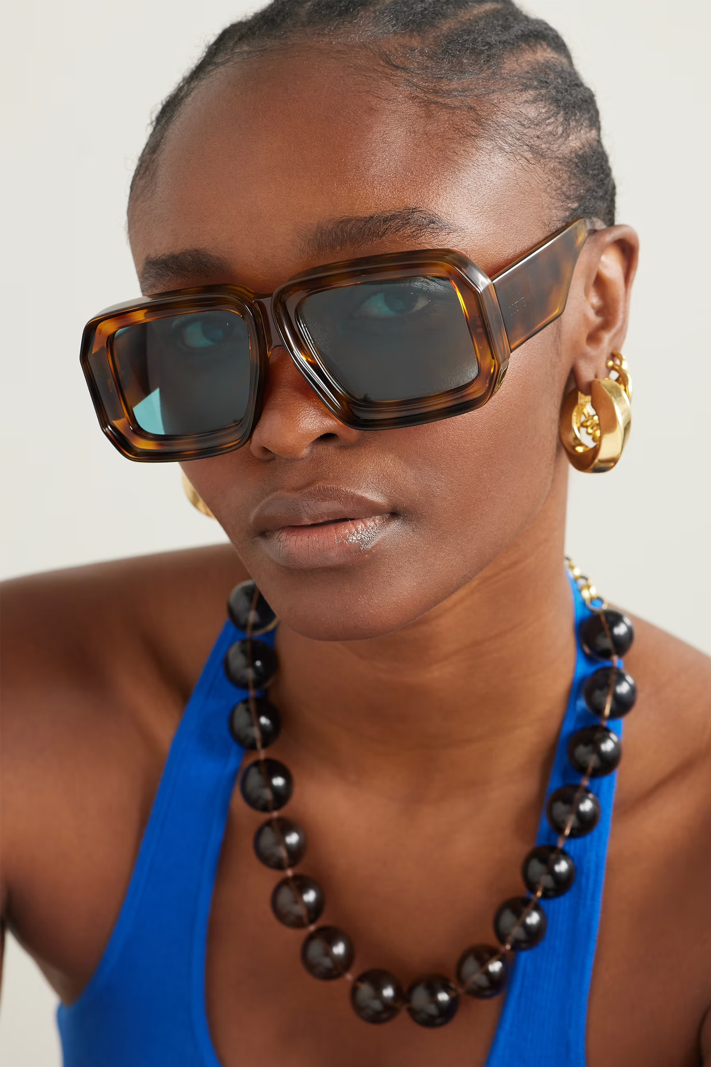 + Paula's Ibiza Square-Frame Tortoiseshell Acetate Sunglasses