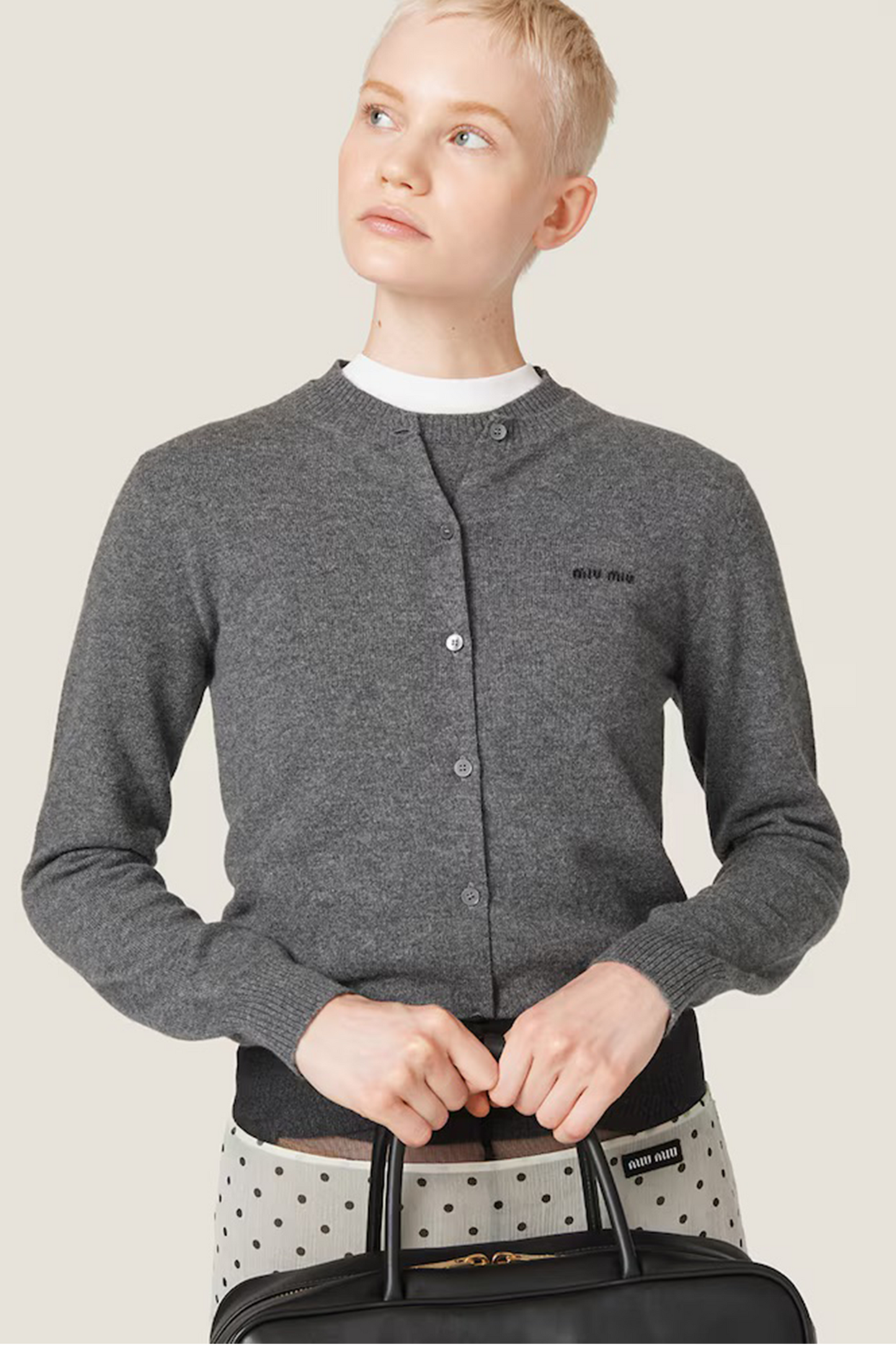 Cashmere Logo Cardigan