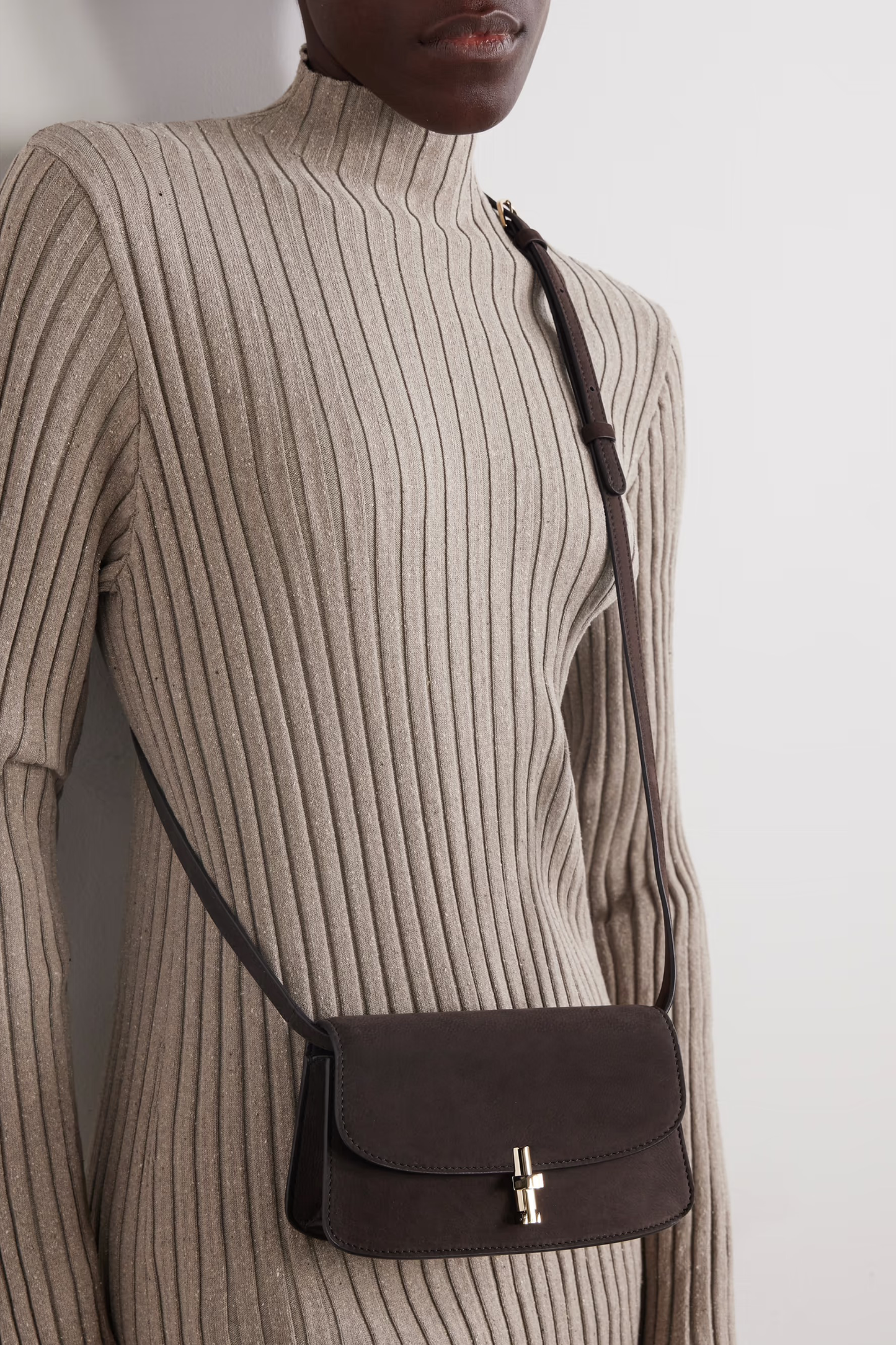 Sofia Mini Nubuck Shoulder Bag