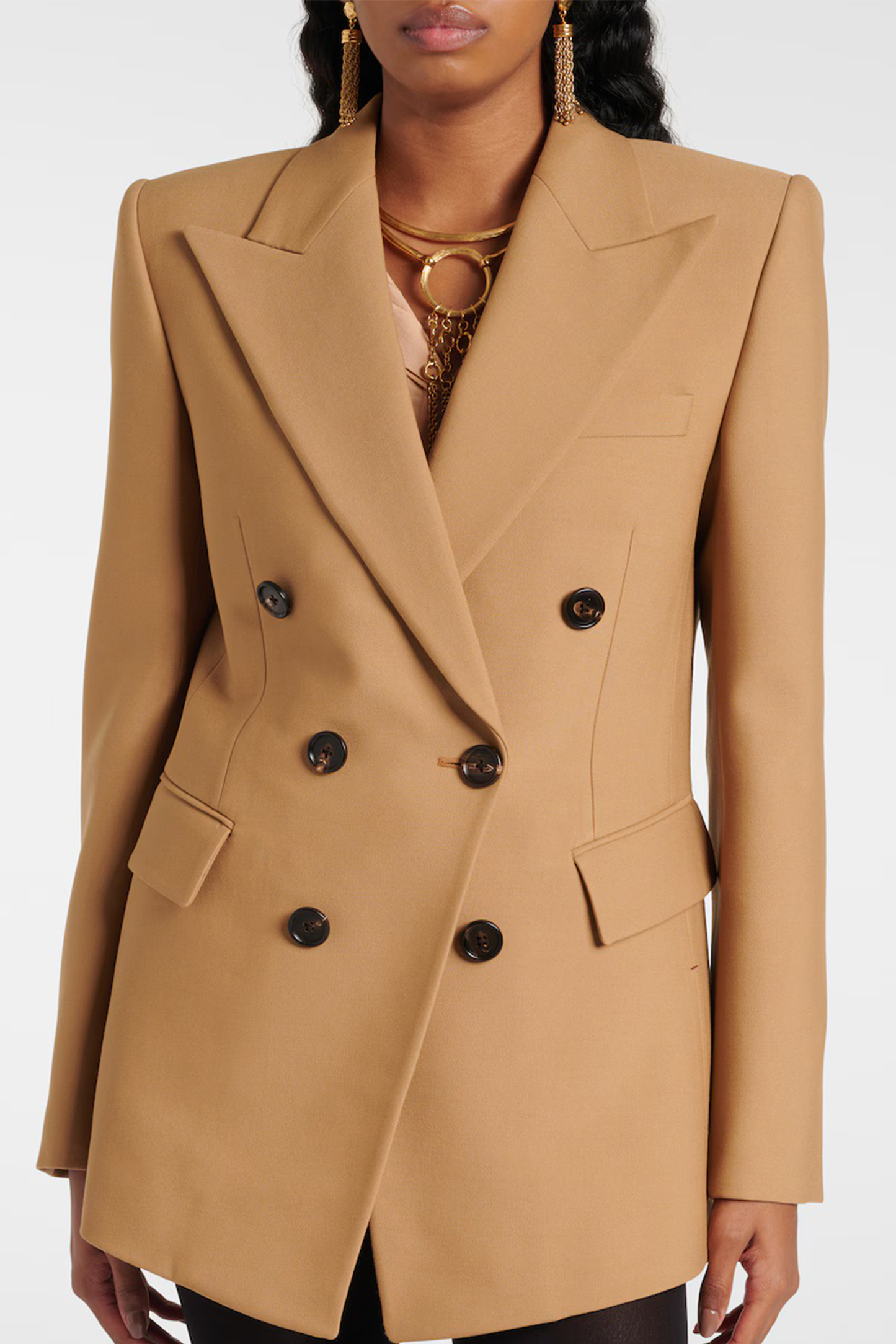 Wool grain de poudre blazer