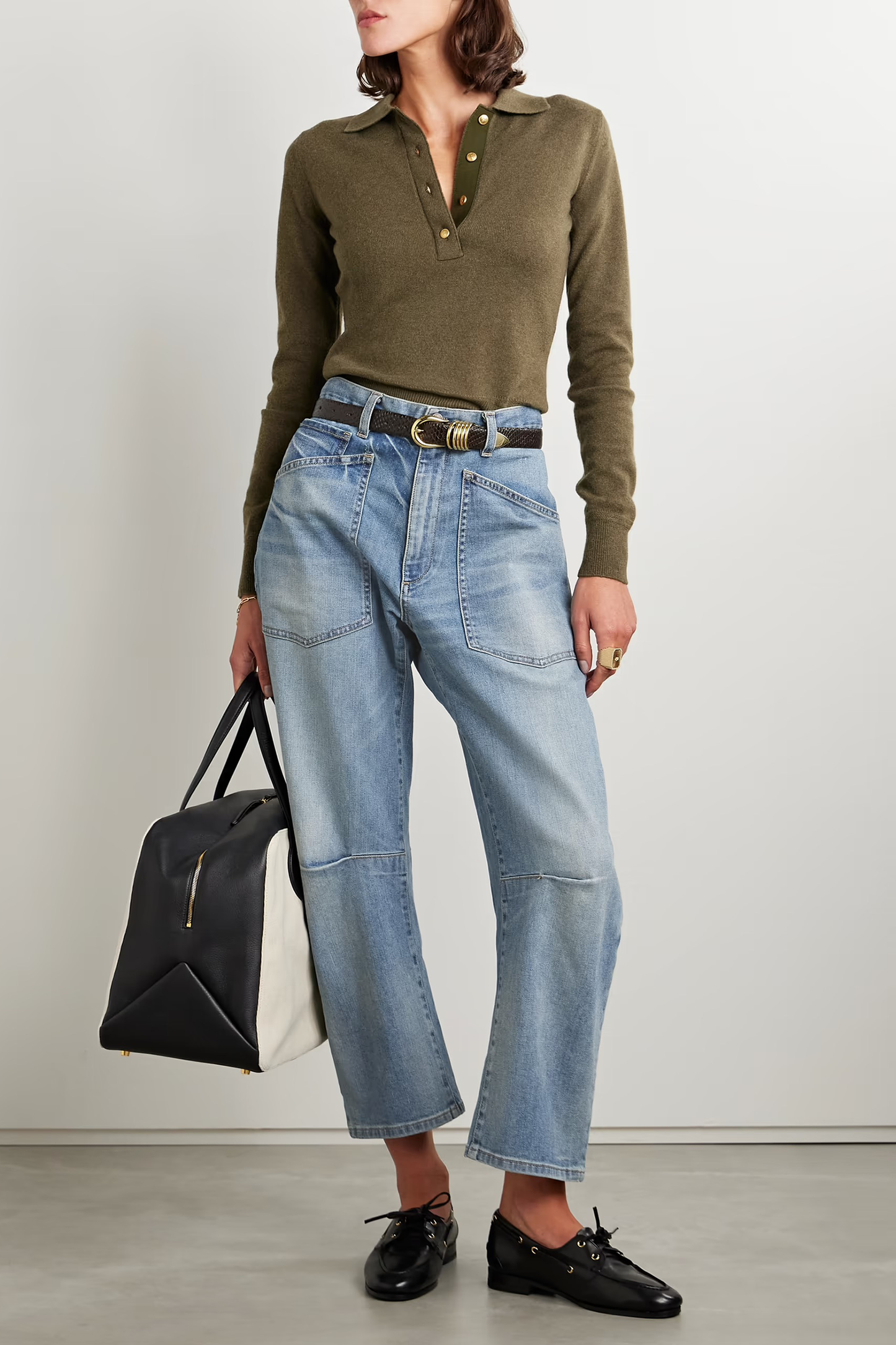 Shon High-Rise Tapered Jeans