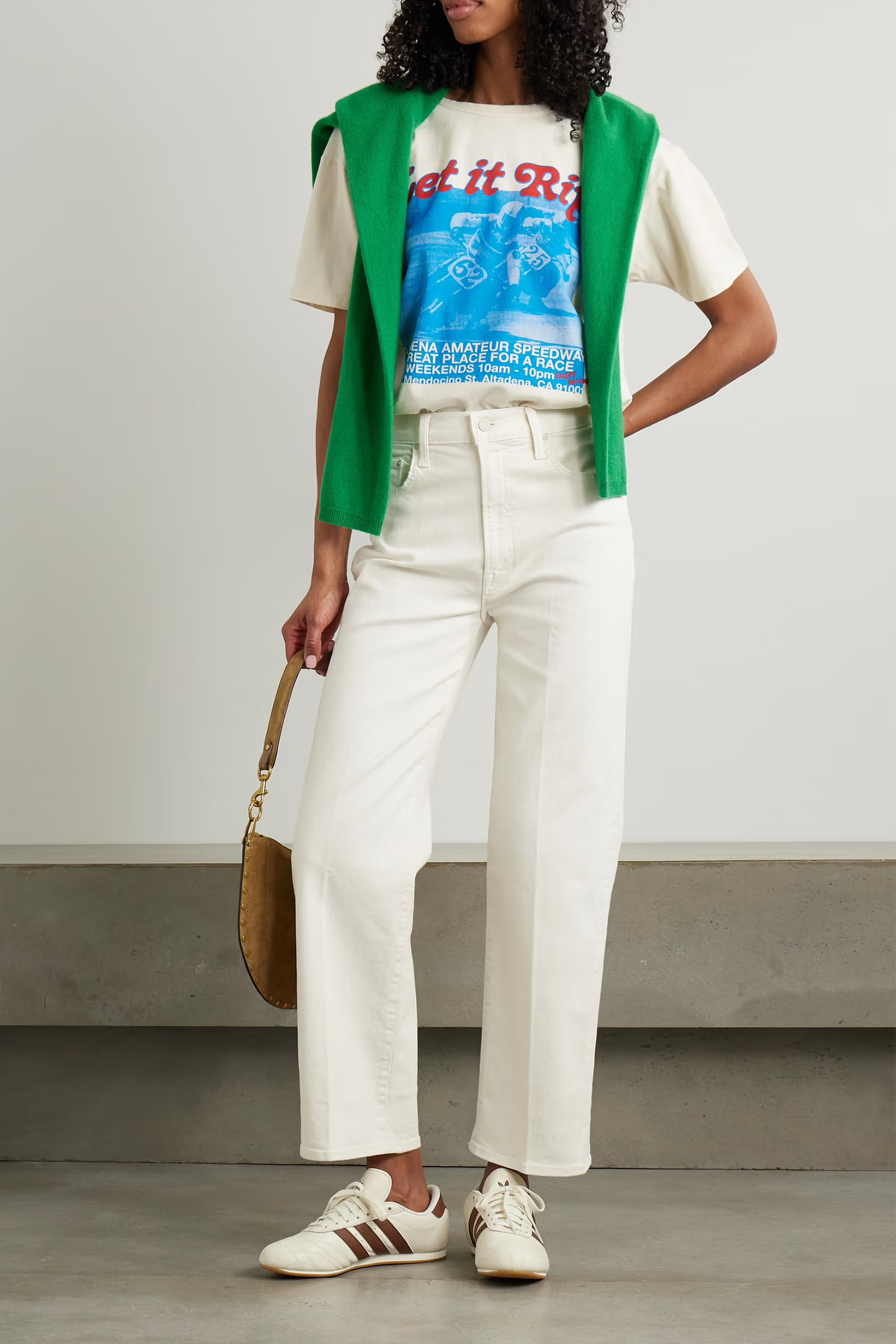 The Rambler Zip Ankle Cropped Straight-Leg Jeans