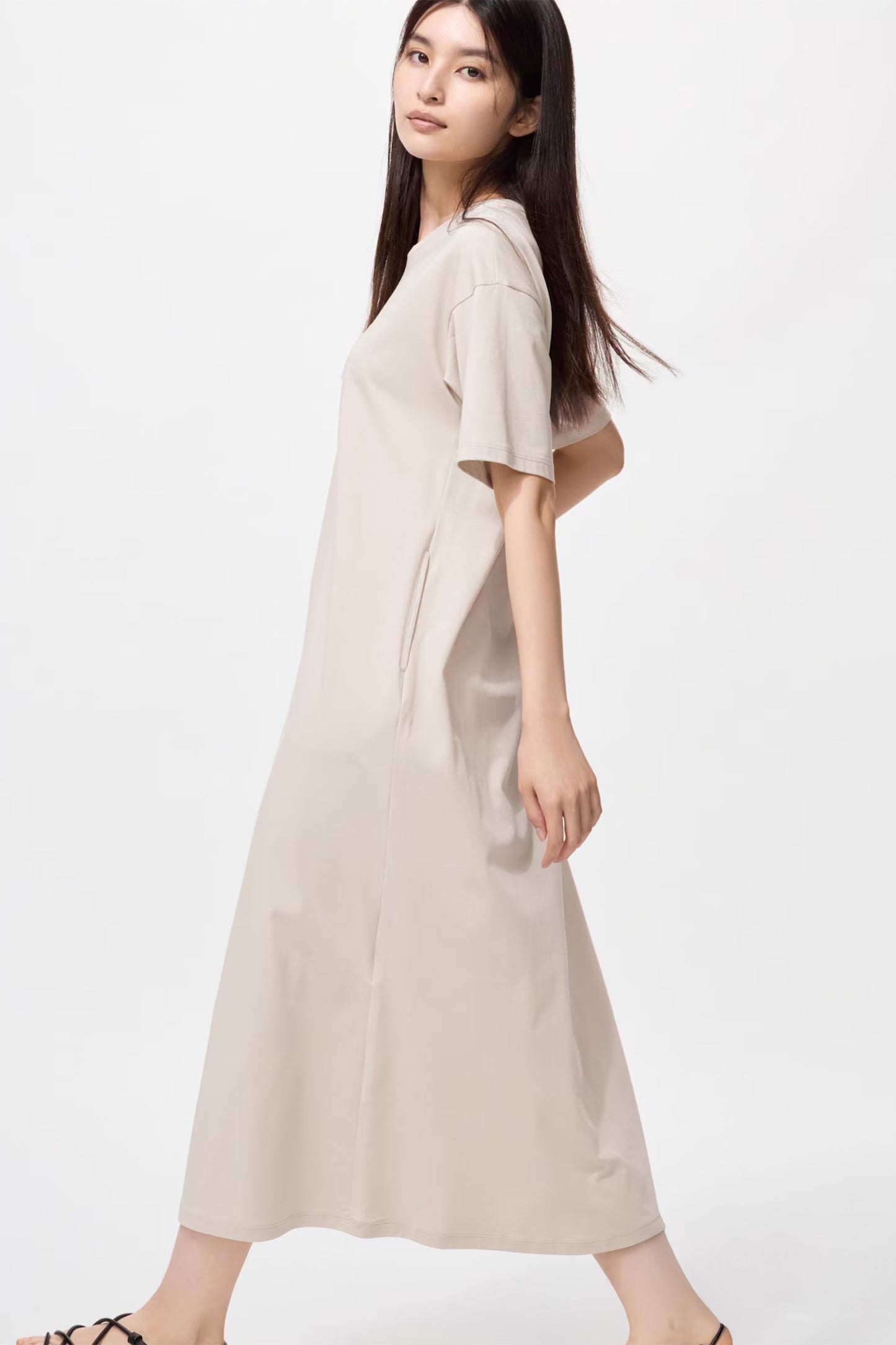 AIRism Cotton T-Shirt Dress (Short Sleeve)