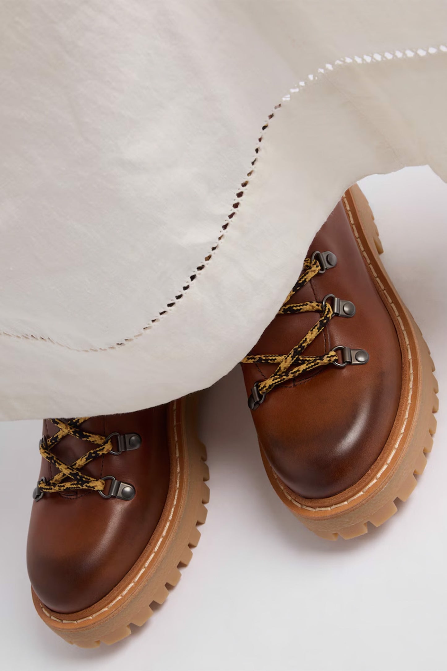 Leather Laced Booties