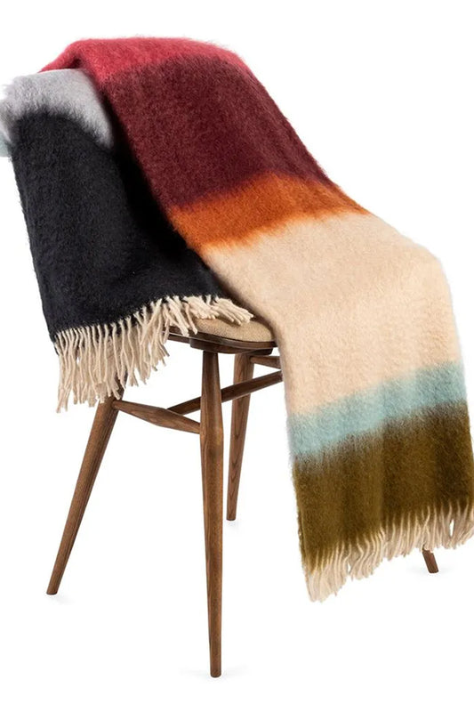 Mohair Stripe Throw Matisse Solace 130 x 200cm