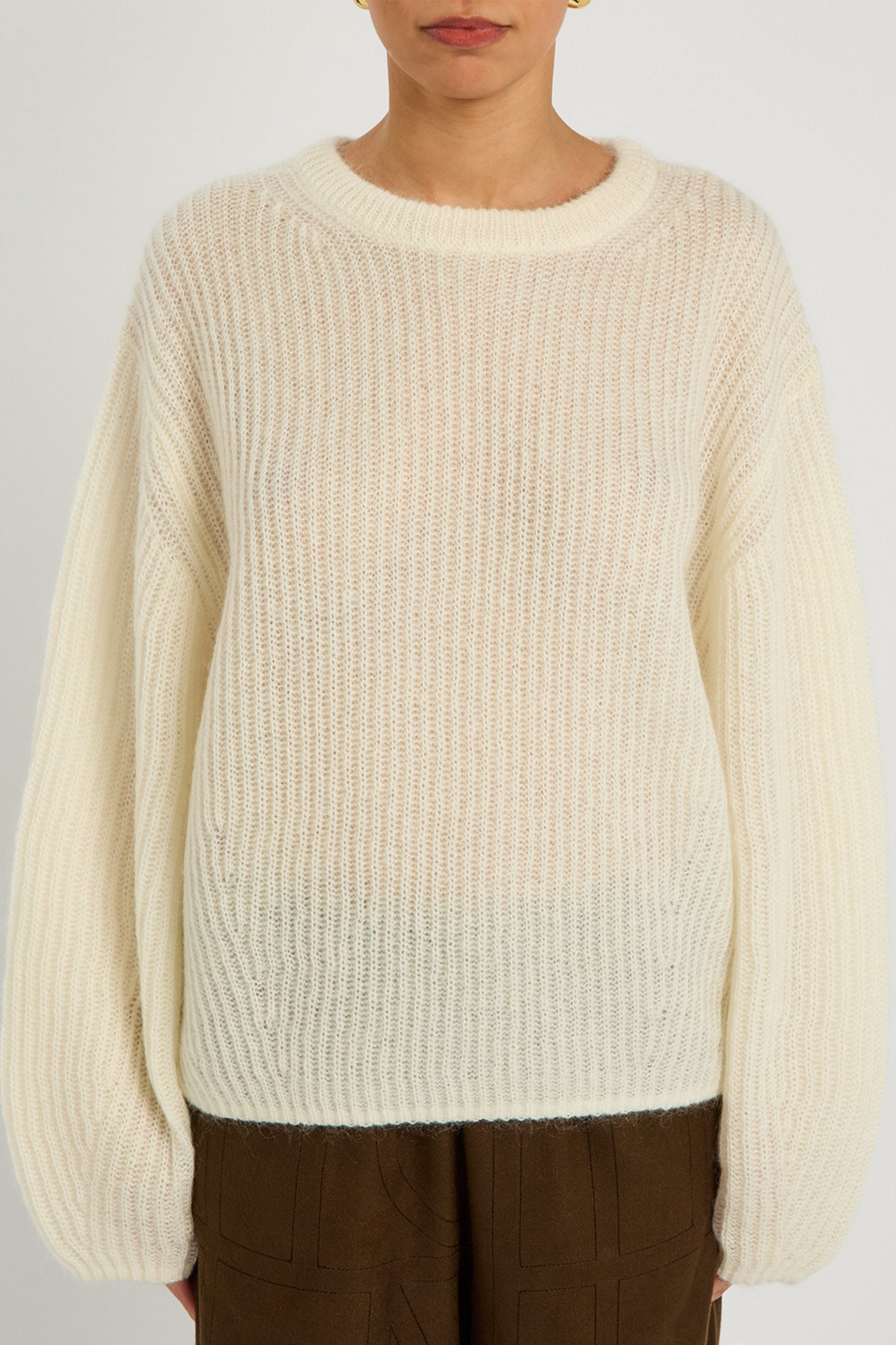 Ribbed-knit Mohair-blend Jumper