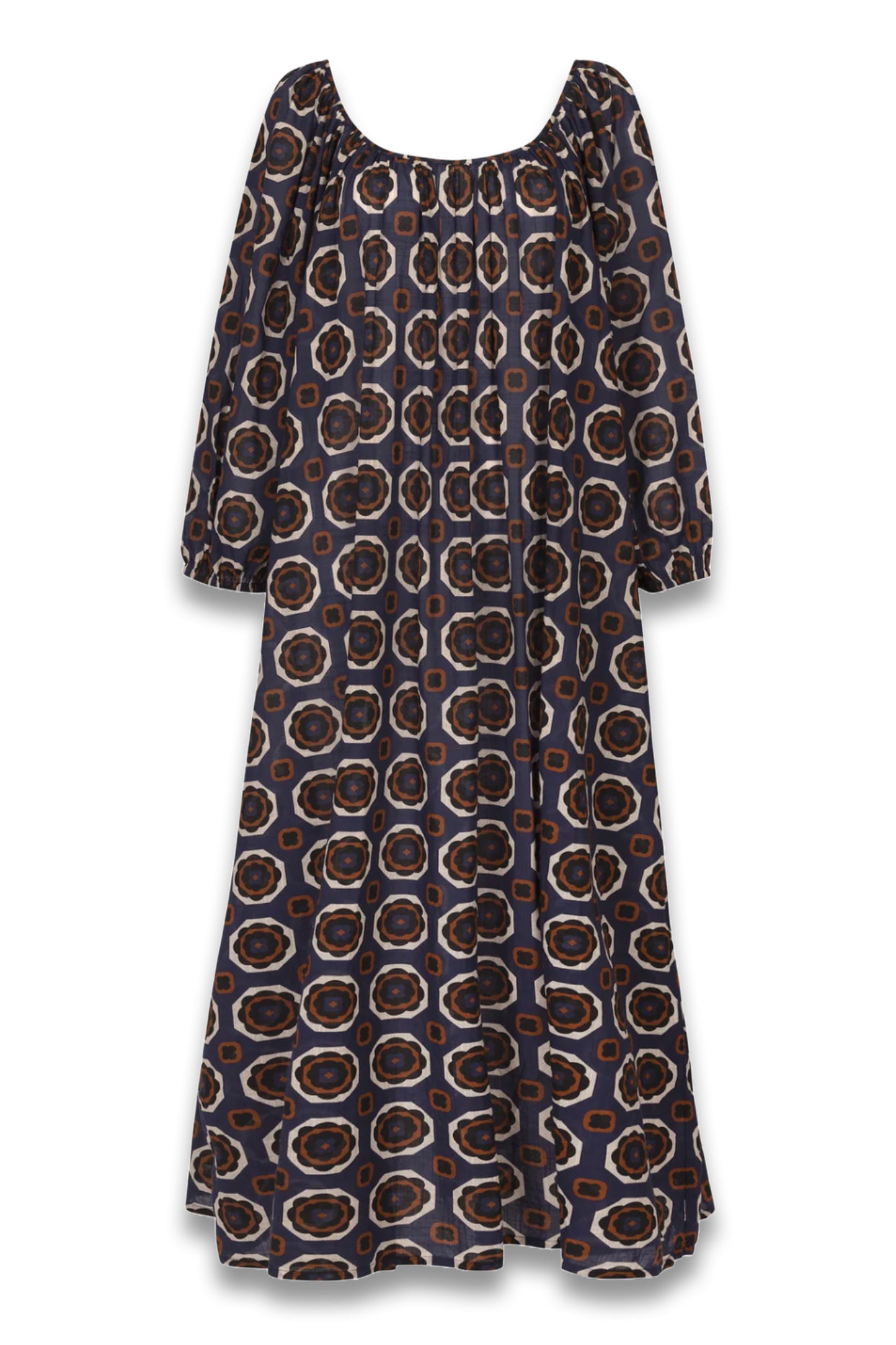 Capri - Blue Gardenia Cotton Voile Dress
